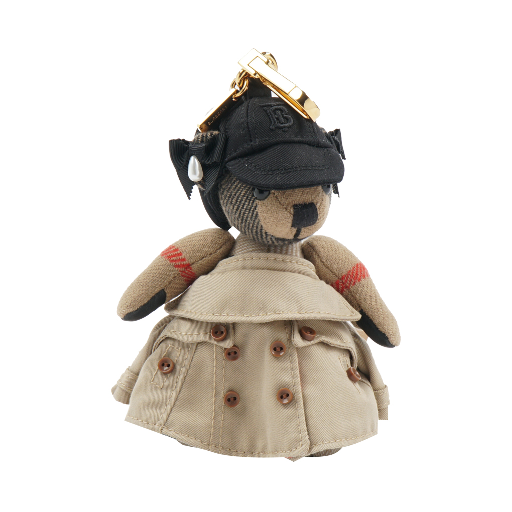 Burberry Beige Thomas Bear Trench Gown Keychain