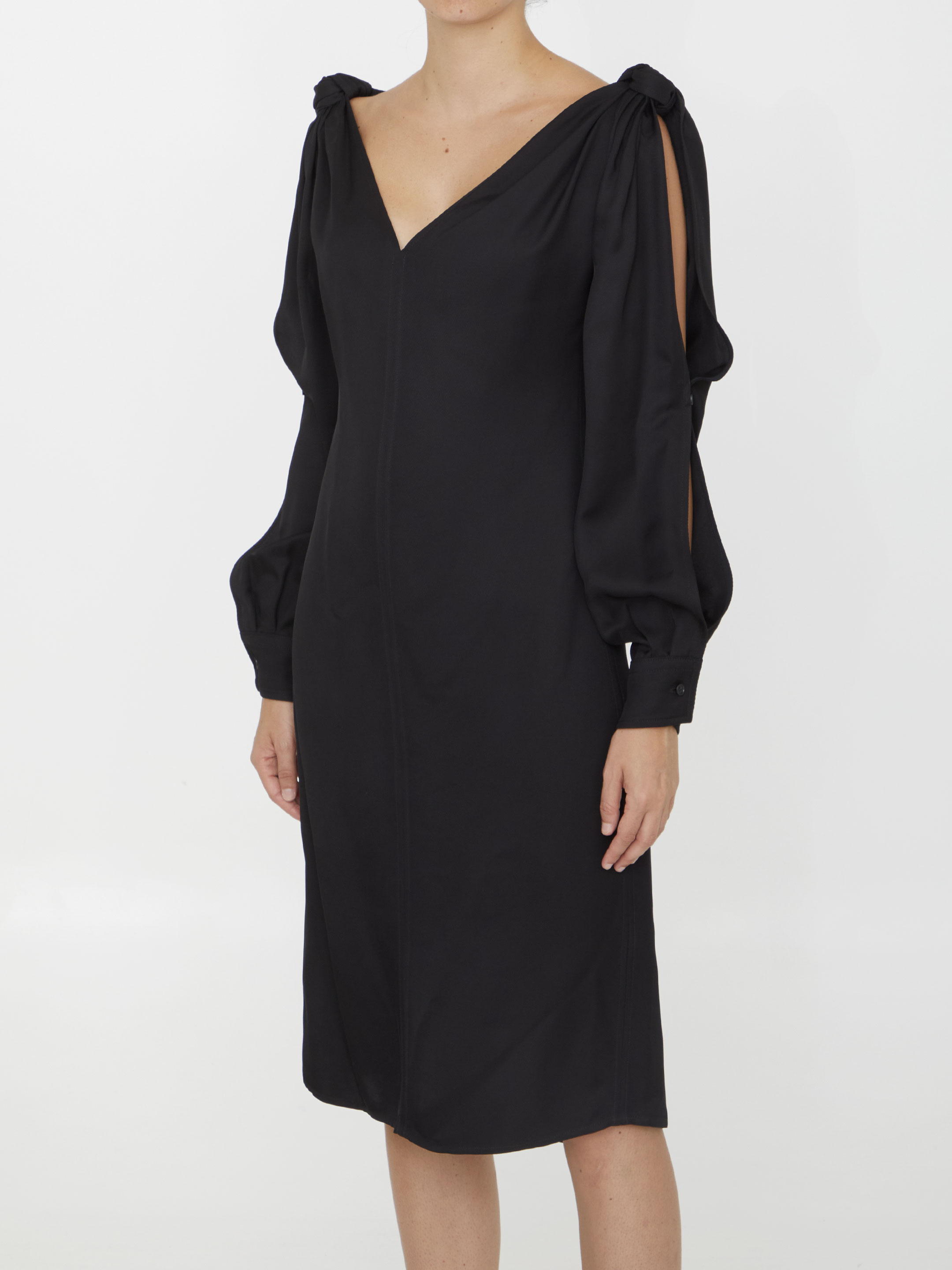 Viscose midi dress hover
