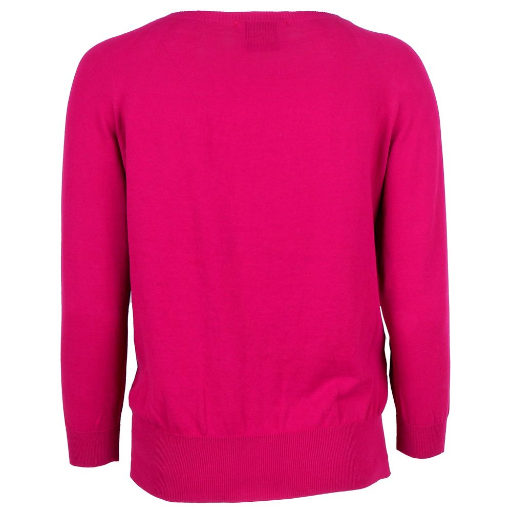 Fuchsia Cotton Sweater hover