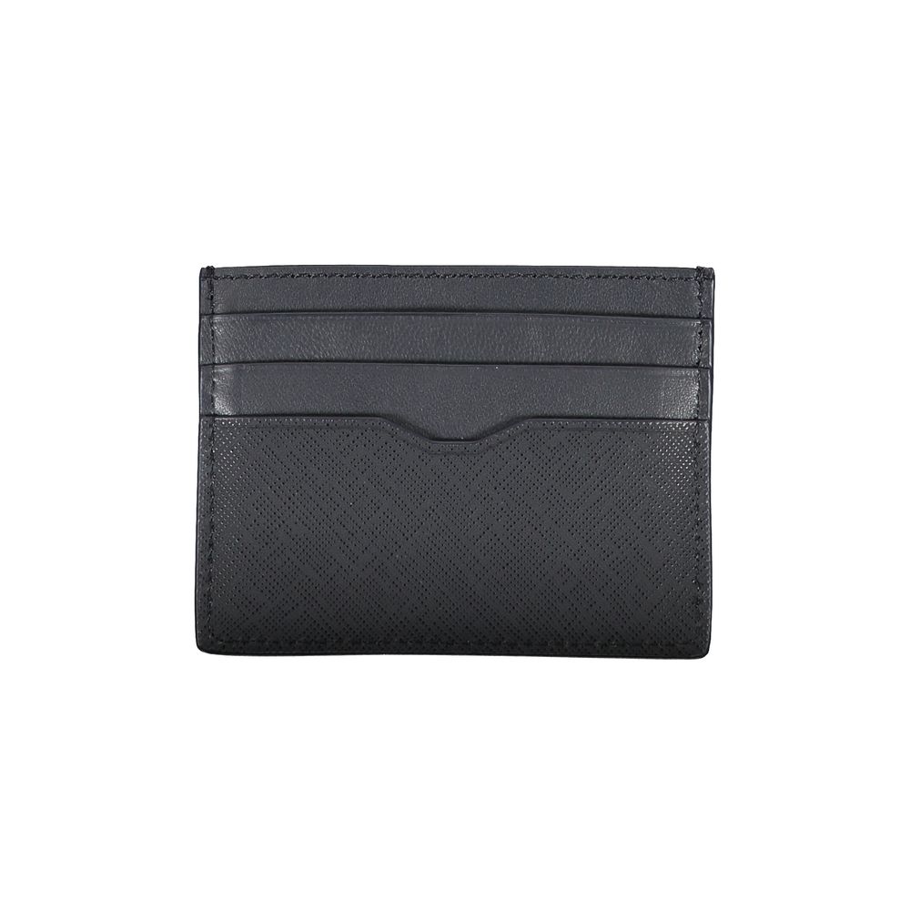 Blue Leather Men Wallet hover