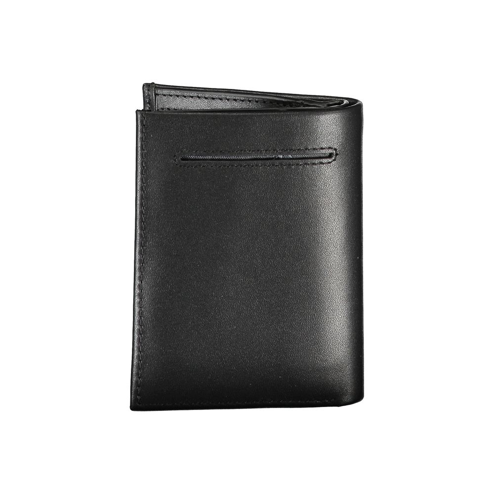 Sleek Black Leather RFID Wallet hover