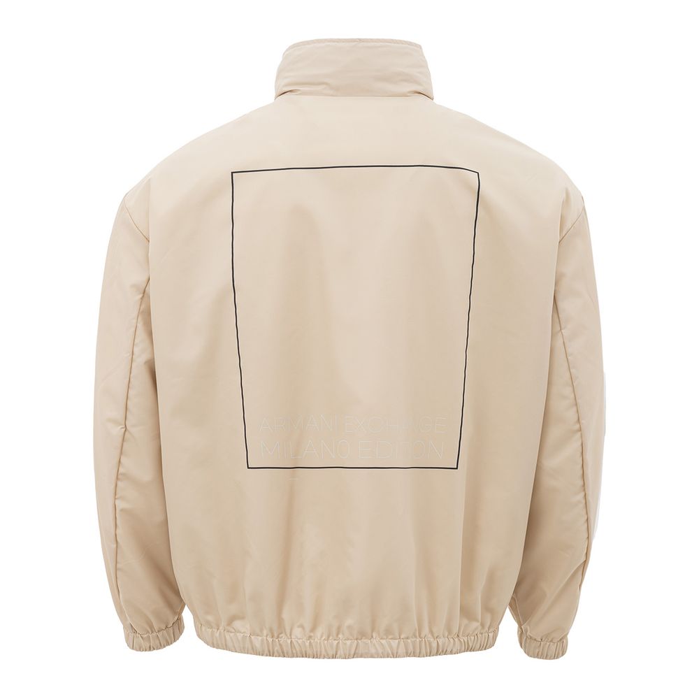 Beige Polyamide Jacket for the Modern Man hover