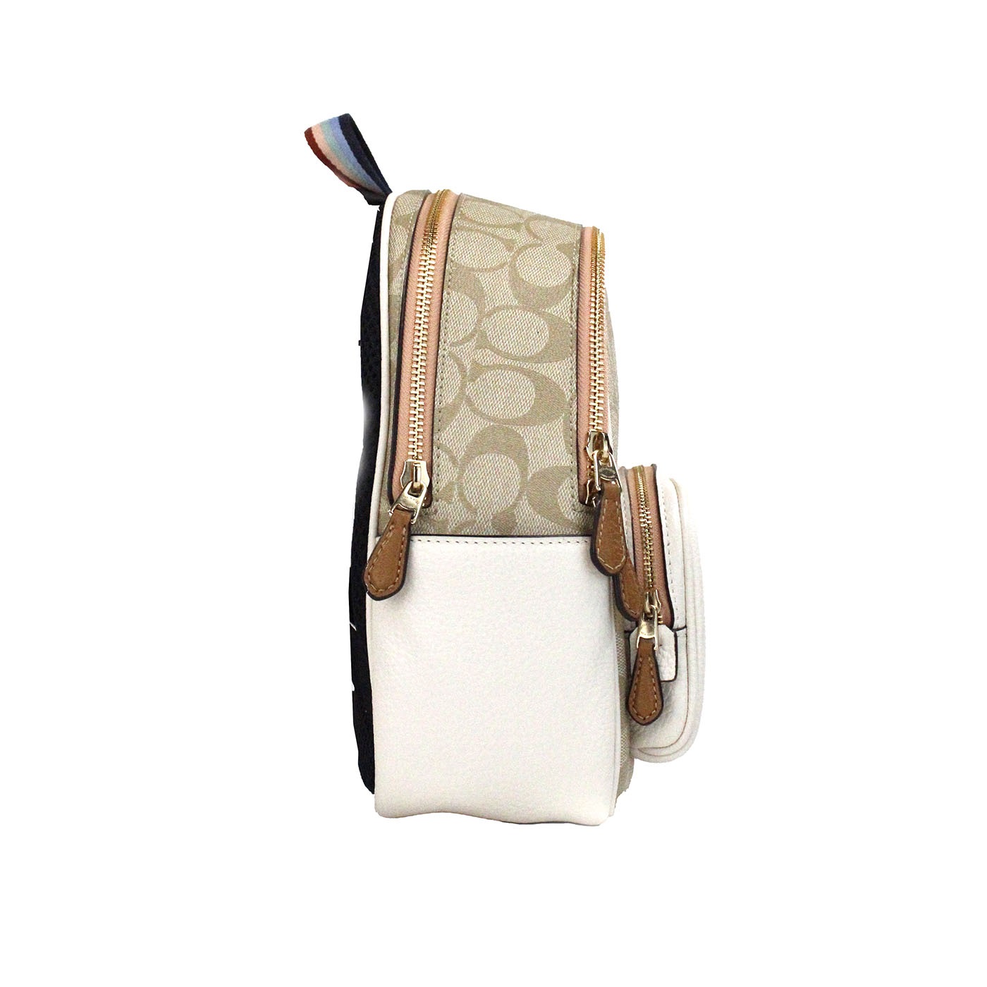 Mini Court Signature Pear Motif Shoulder Backpack Bookbag Bag Chalk Taffy hover