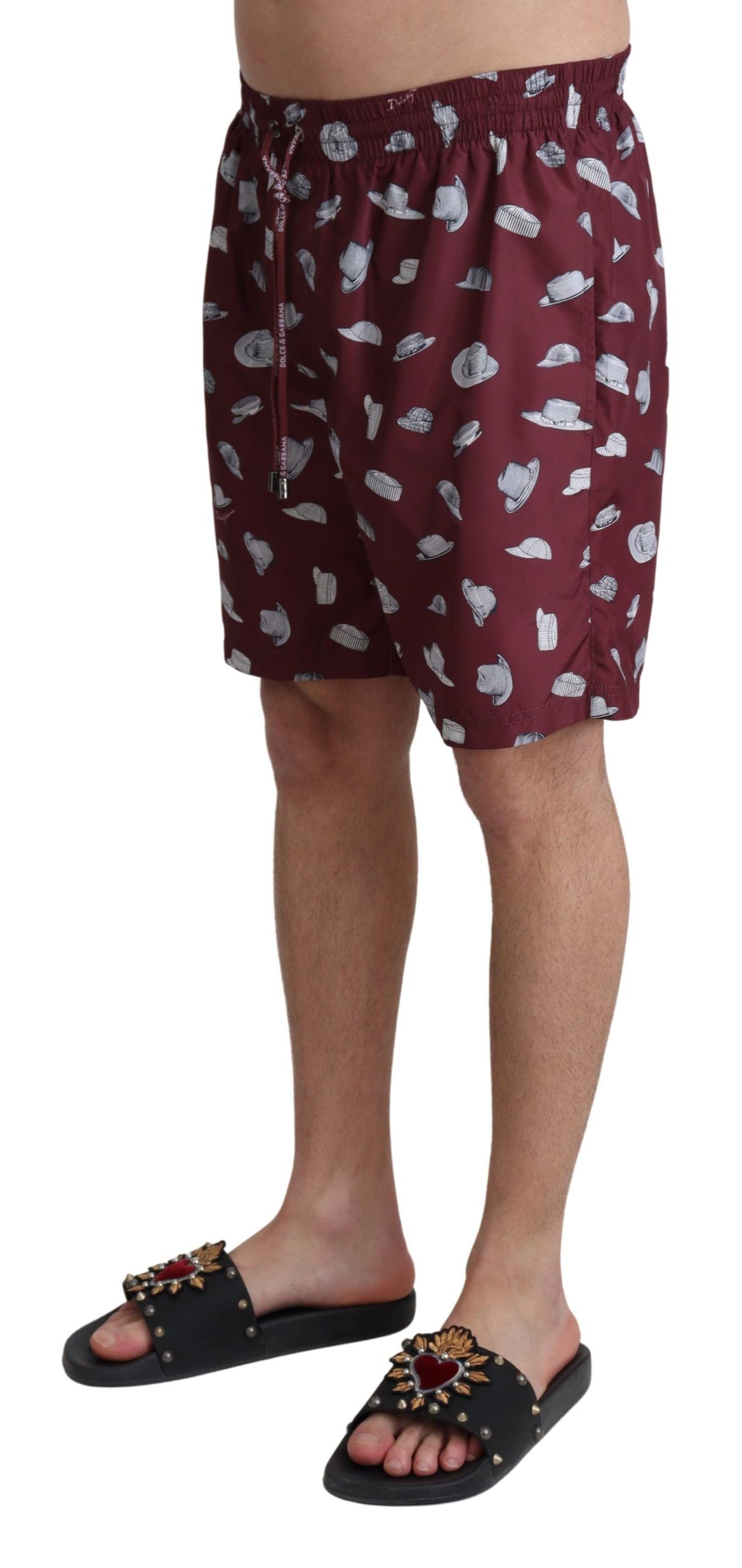 Elegant Maroon Beachwear Trunks hover