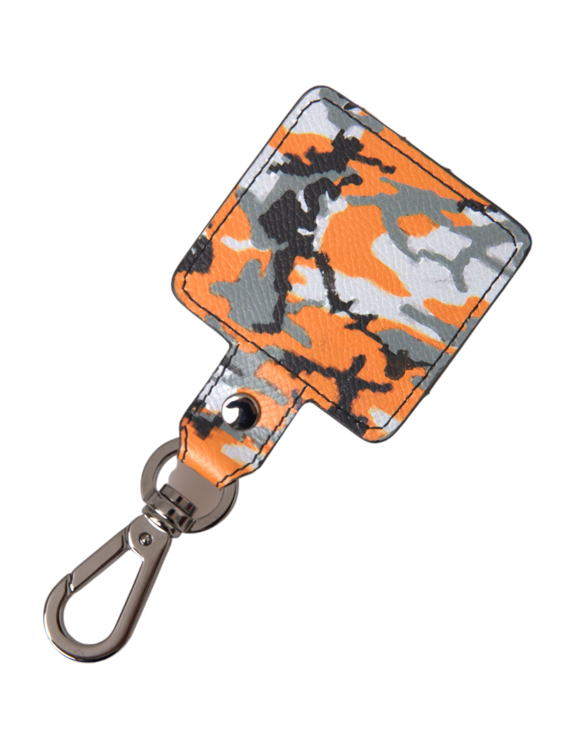 Multicolor Camouflage Print Leather Metal Airpods Case hover