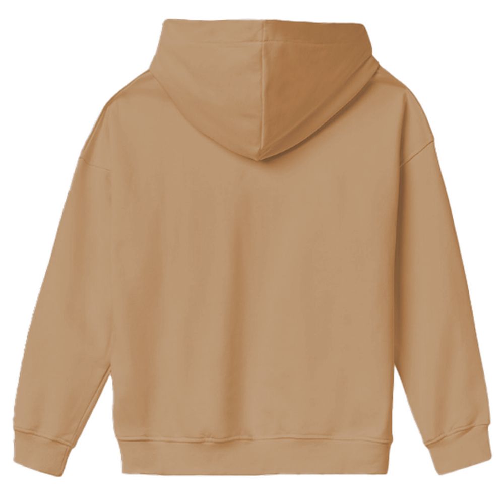 Brown Cotton Men Sweater with Hood hover