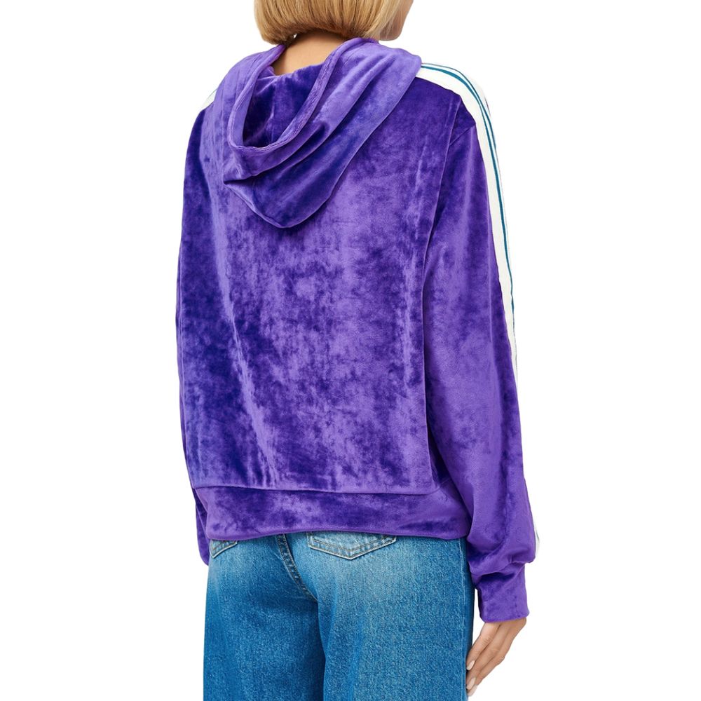 Purple Polyester Hoodie
 hover