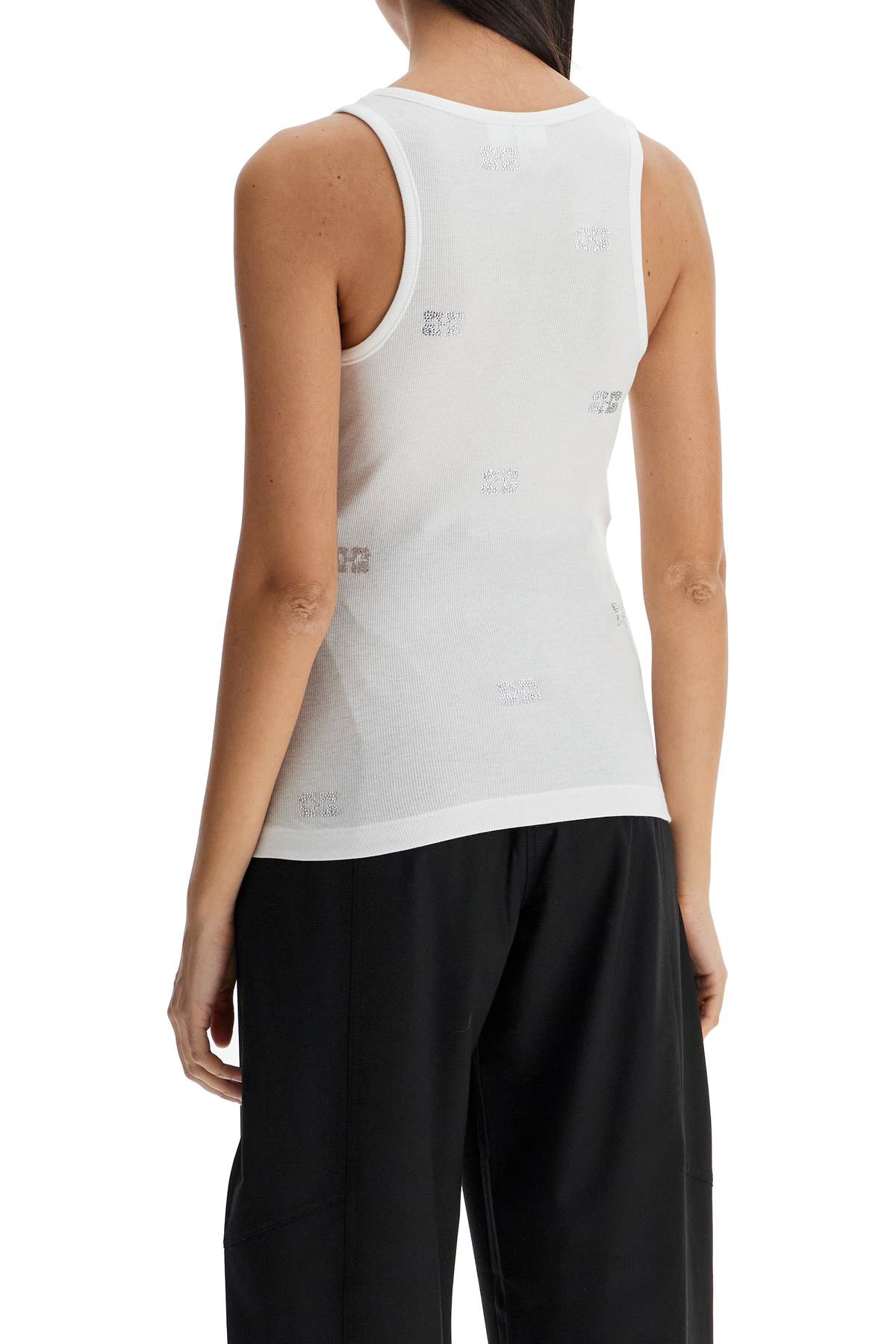 tank top with micro rhinest