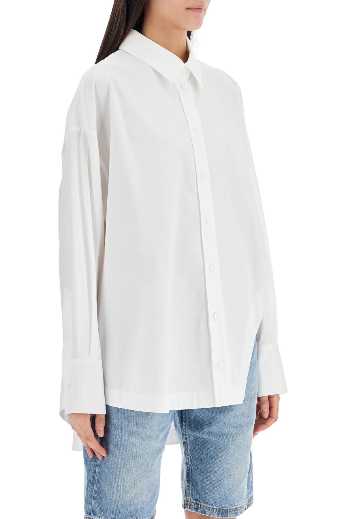 asymmetric oversized shirt hover