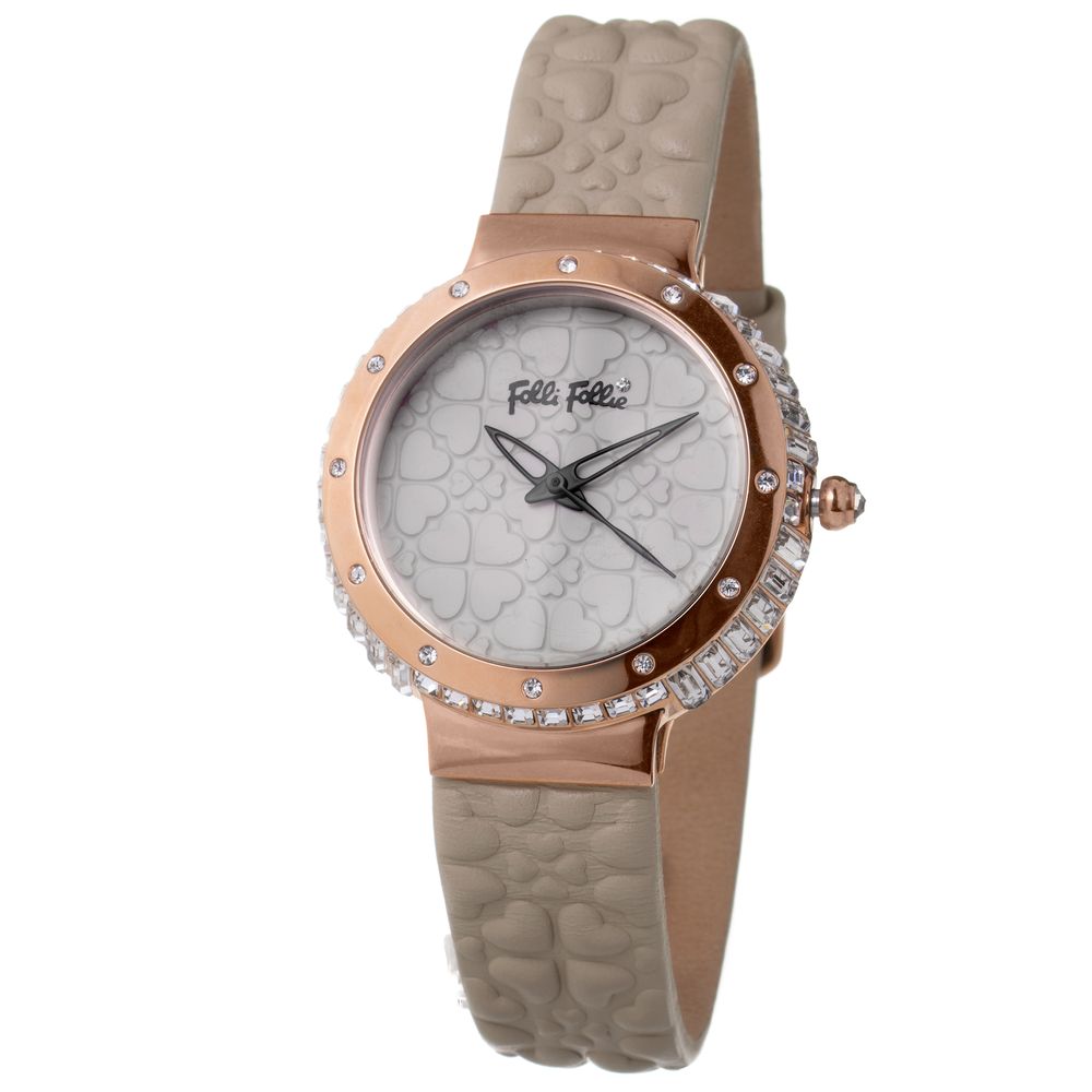 Gray Leather Dress Watch hover