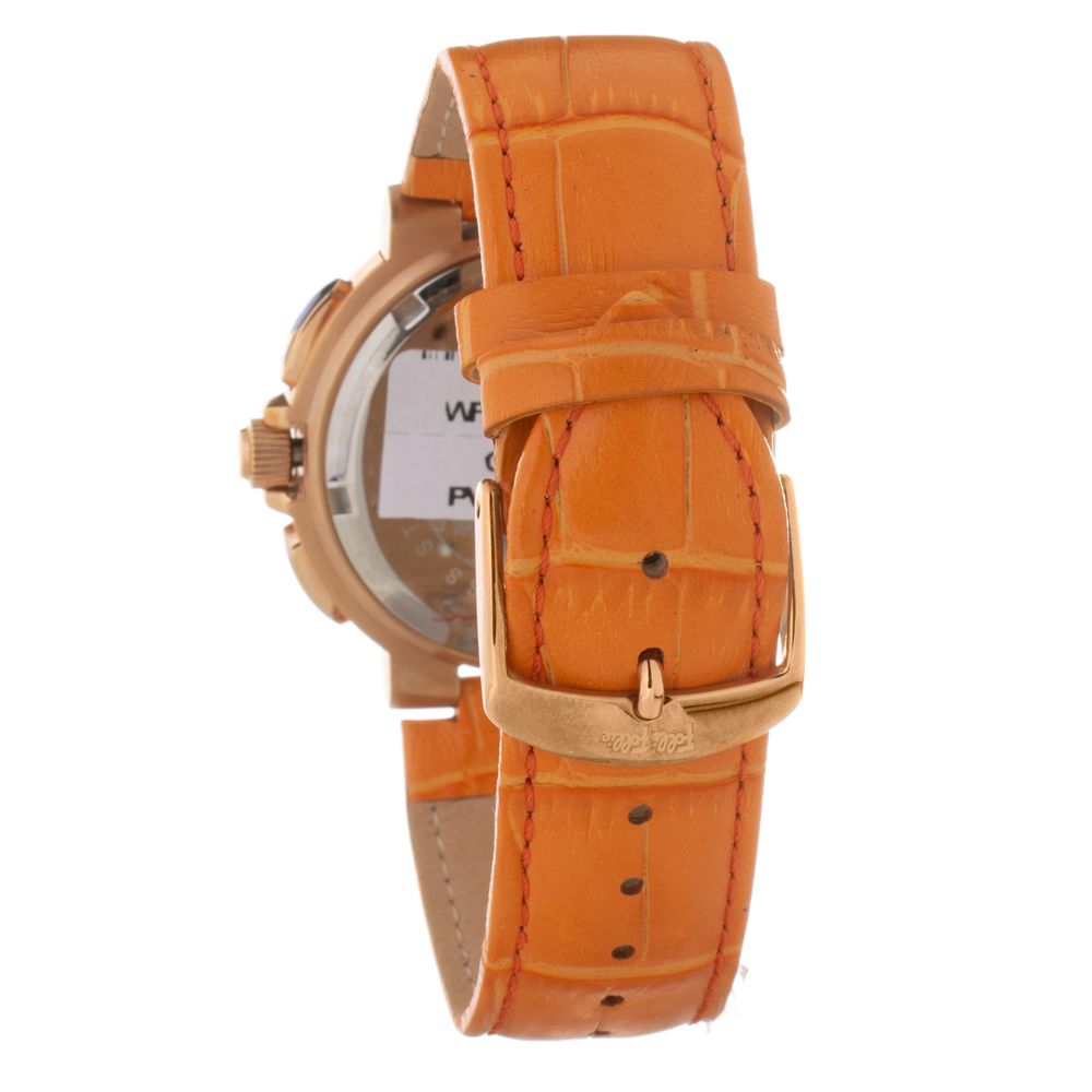 Orange Leather Dress Watch hover