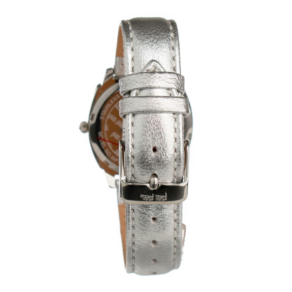 Gray Leather Dress Watch hover