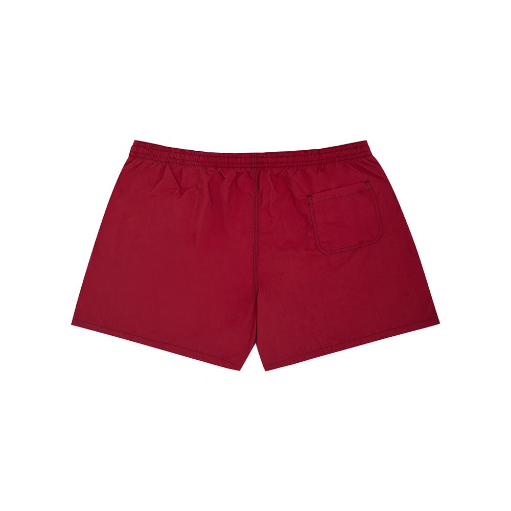Red Polyester Swim Shorts hover