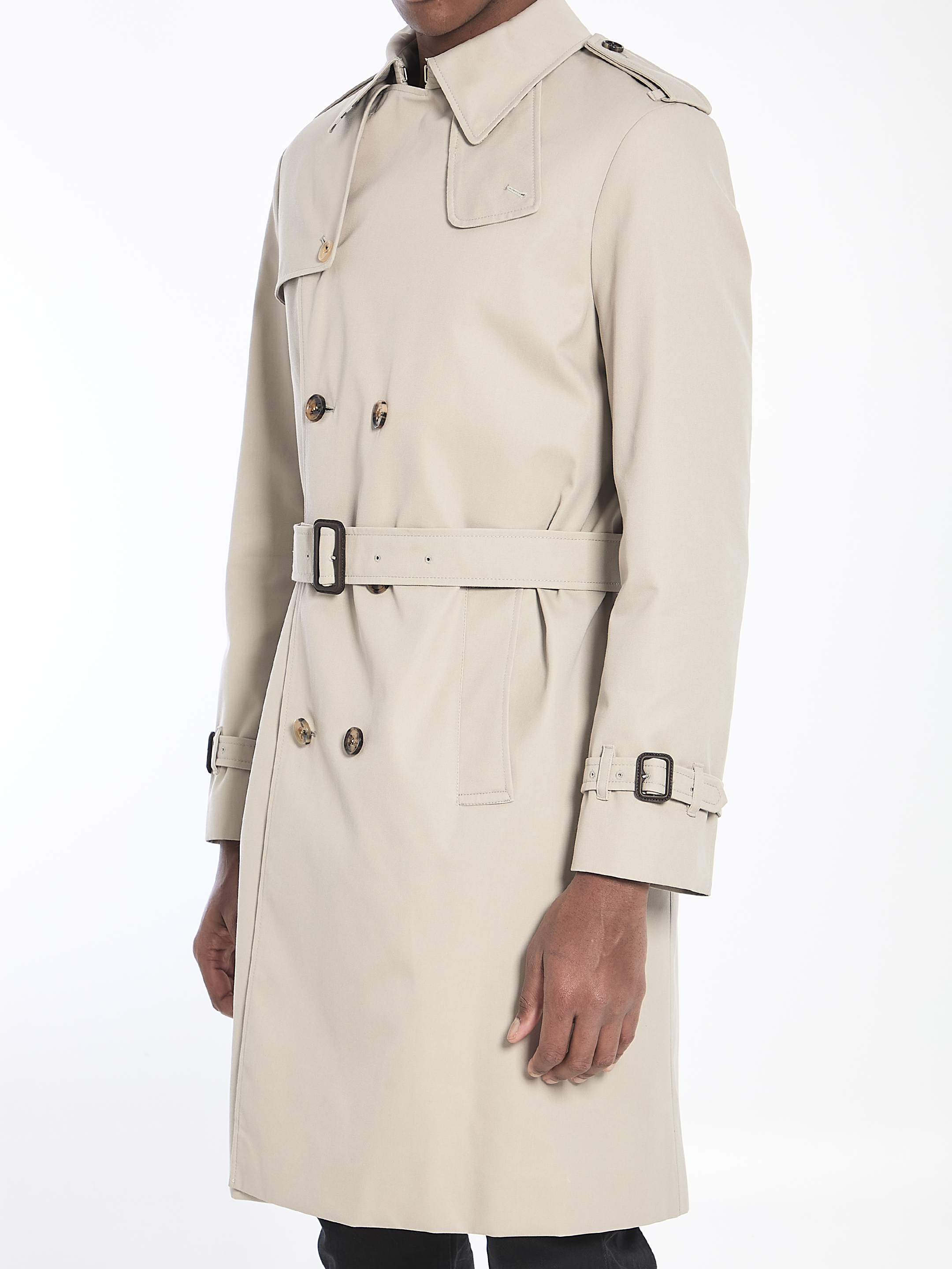 Long trench coat hover