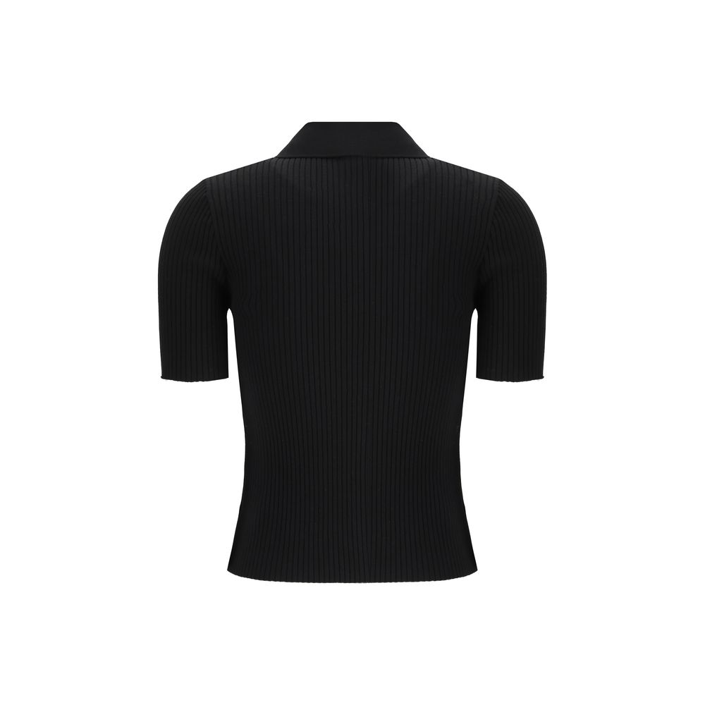Black Viscose Polo Shirt hover
