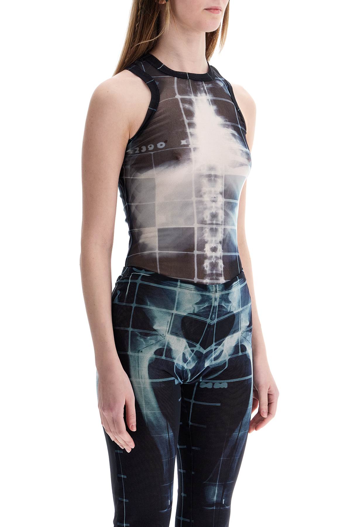 body in black polyamide with x-ray print hover
