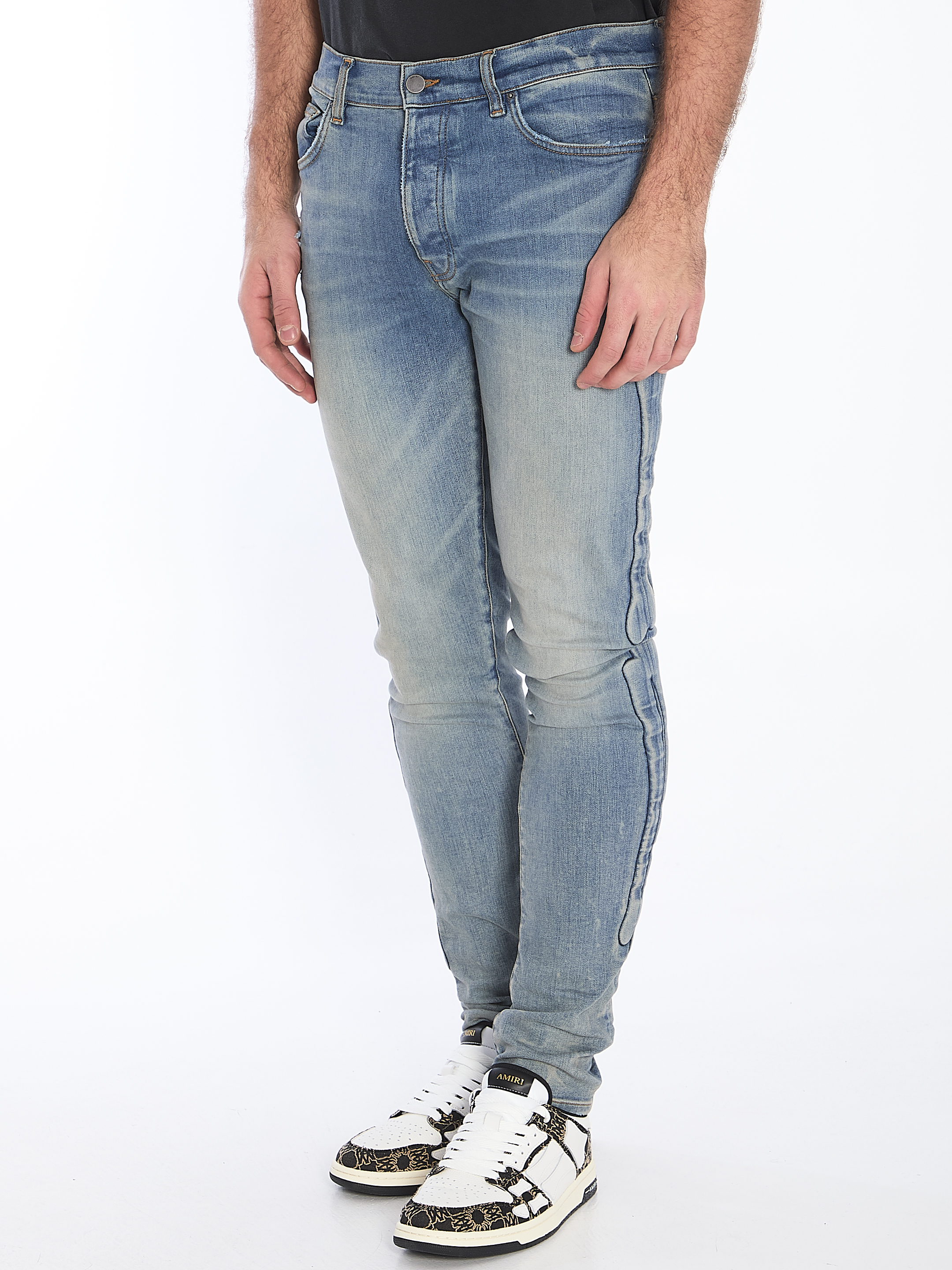 3D bones jeans hover