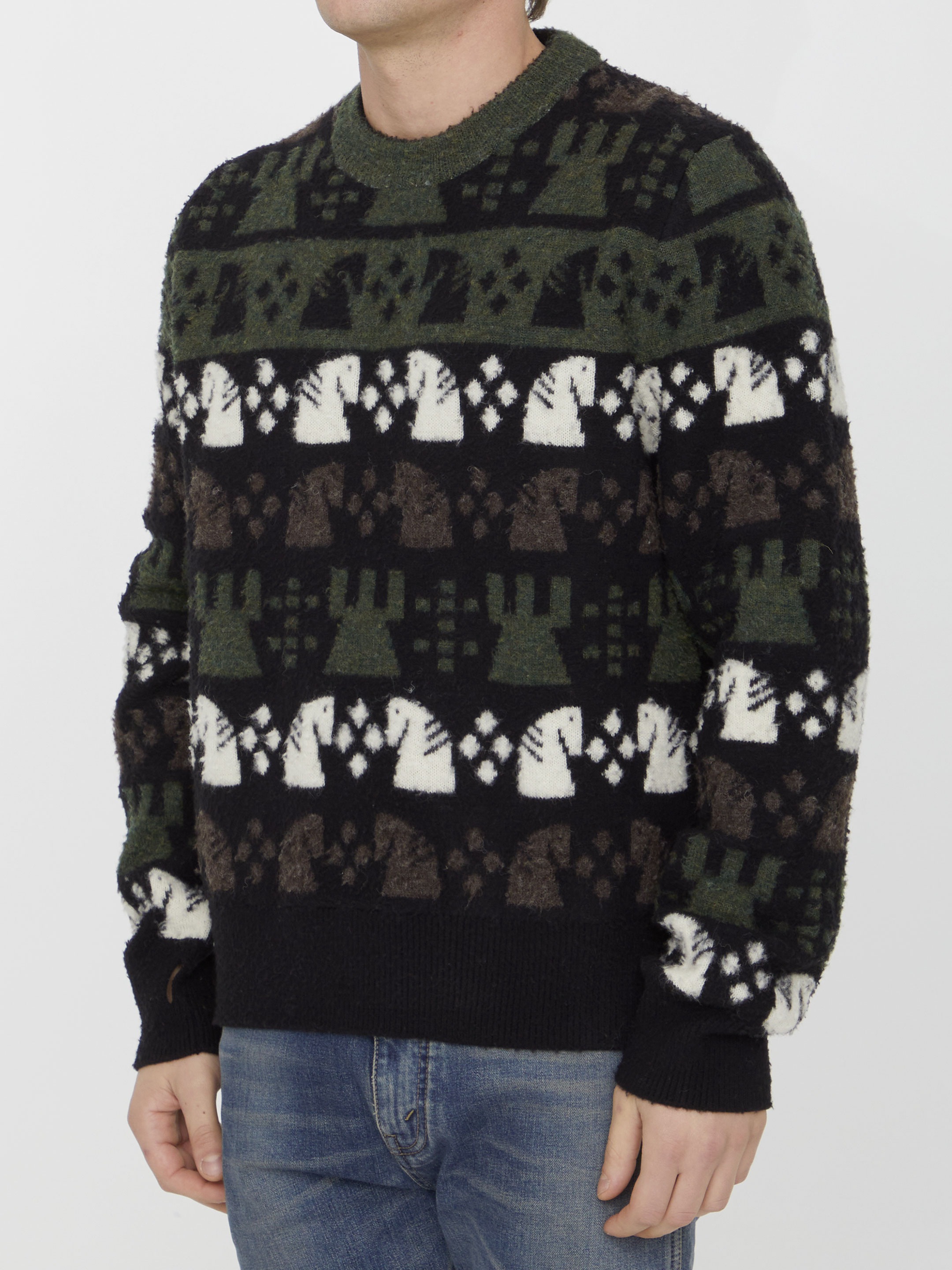 Chess pattern sweater