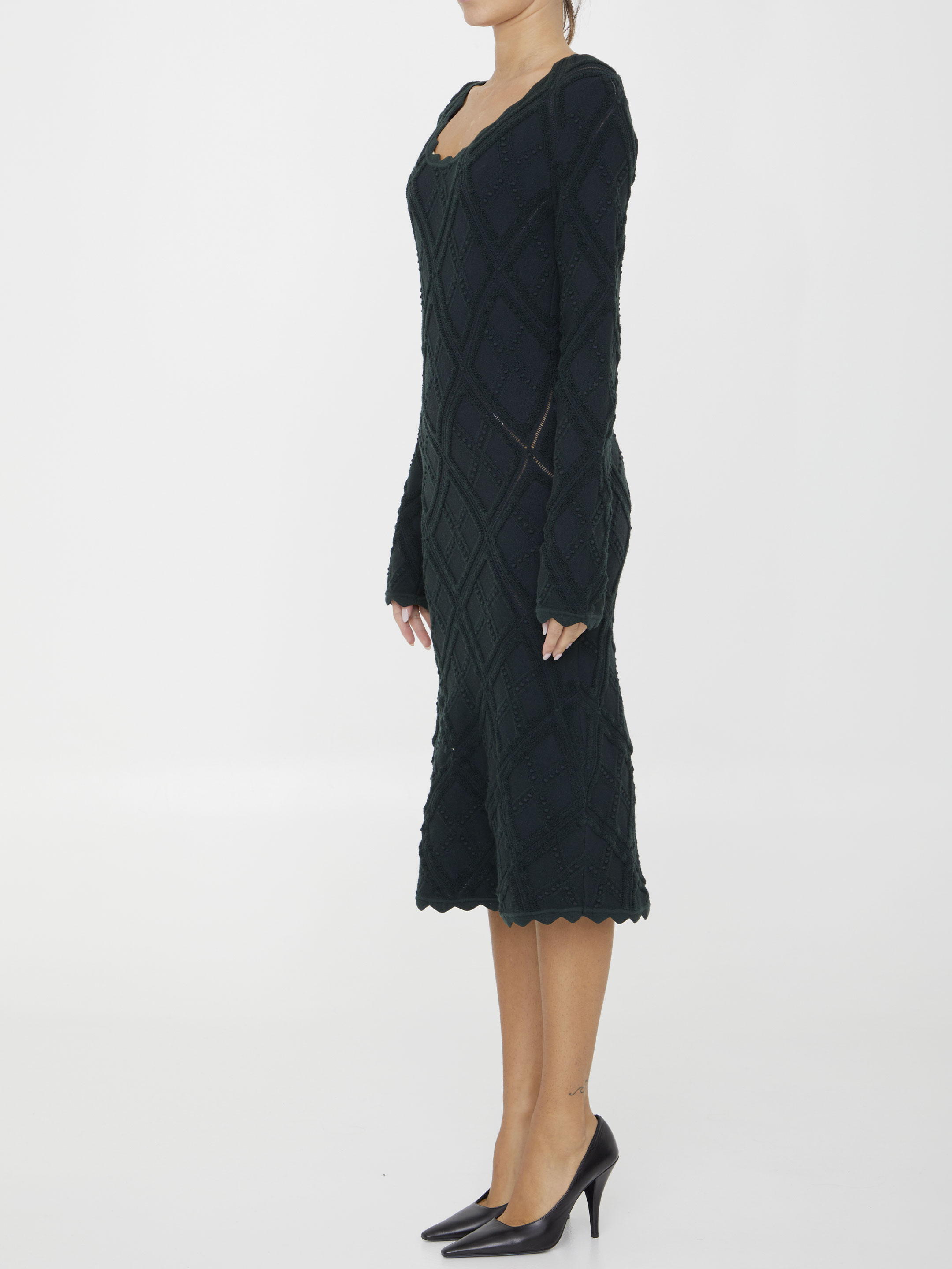 Aran knit dress hover