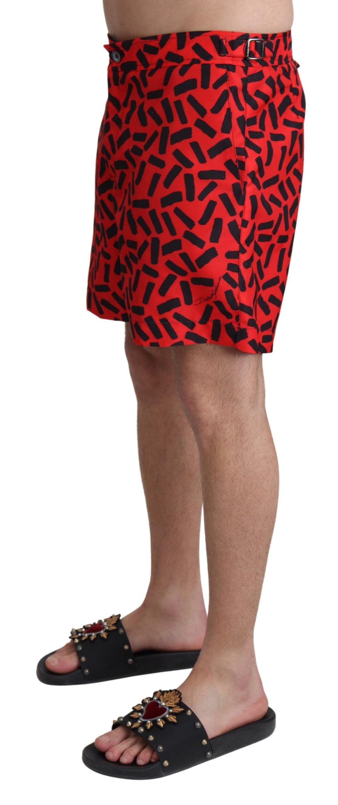 Chic Red Swim Trunks Boxer Shorts hover