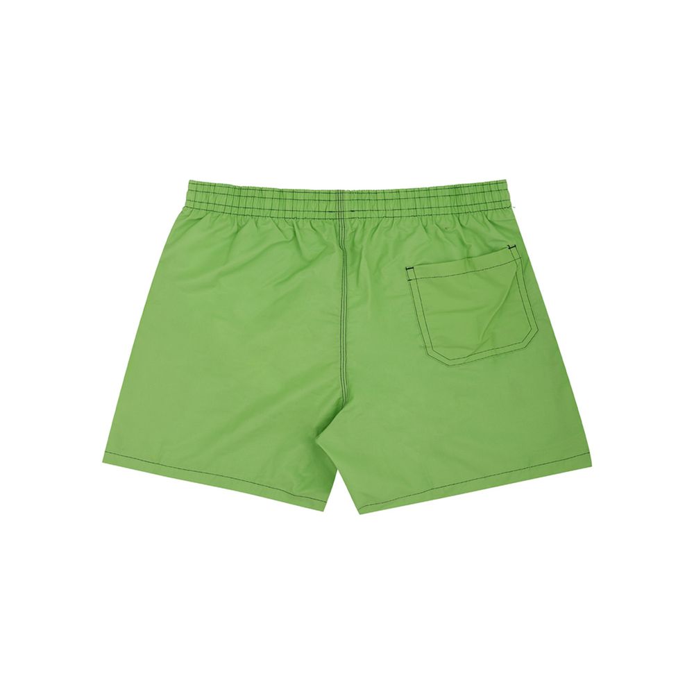 Green Polyester Swim Shorts hover