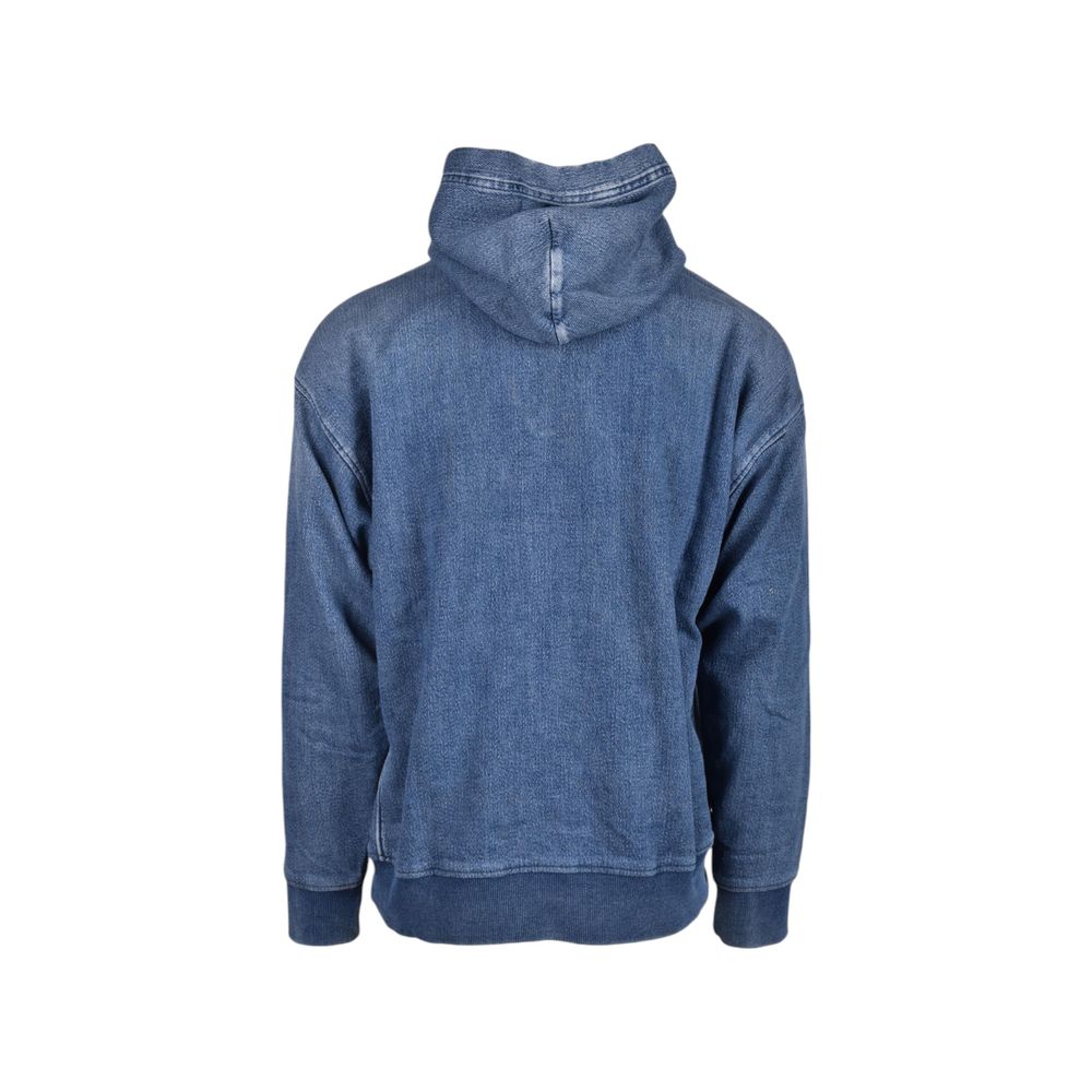 Blue Cotton Hoodie hover