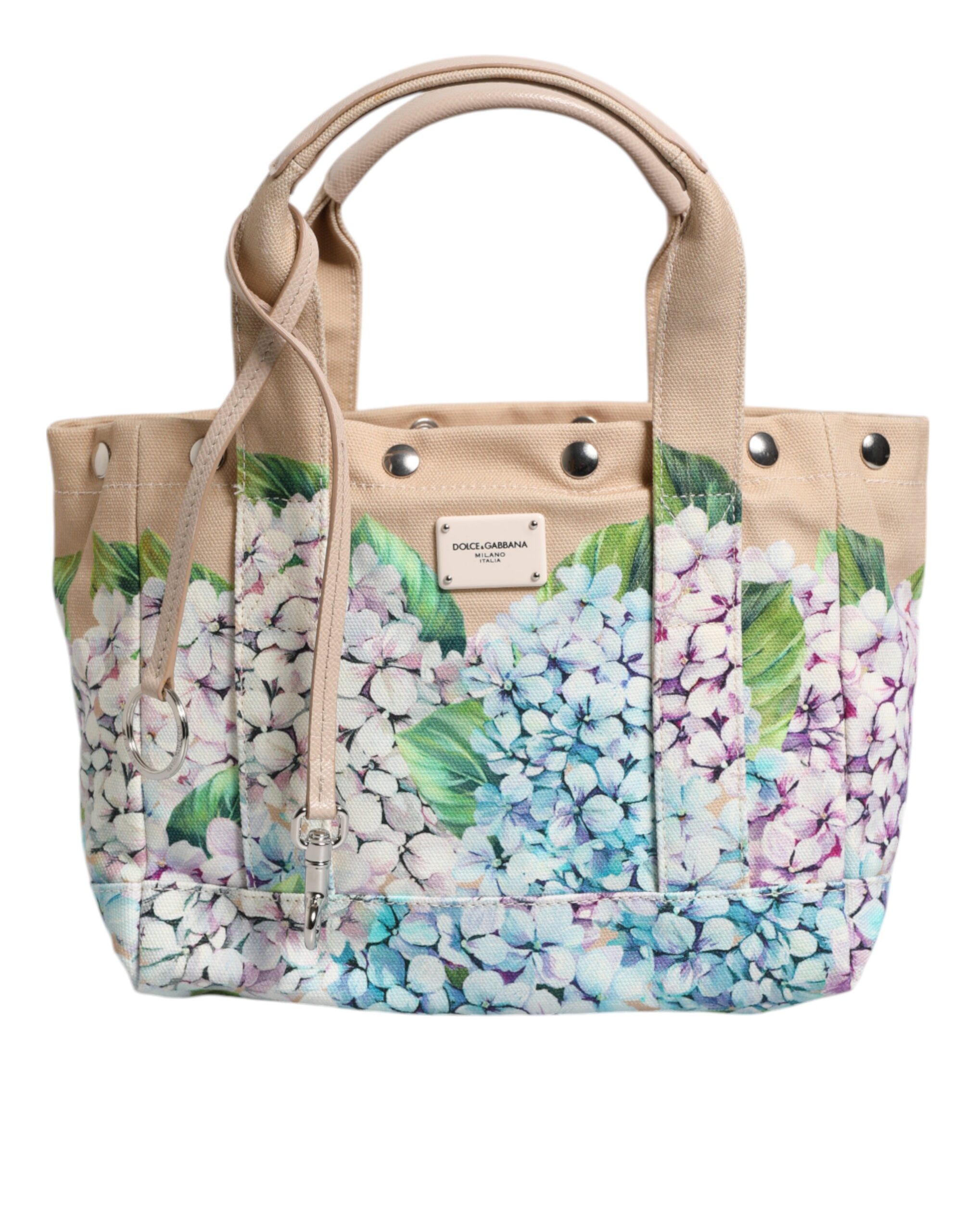Multicolor Floral Canvas TANIA Top Handle Tote Bag hover