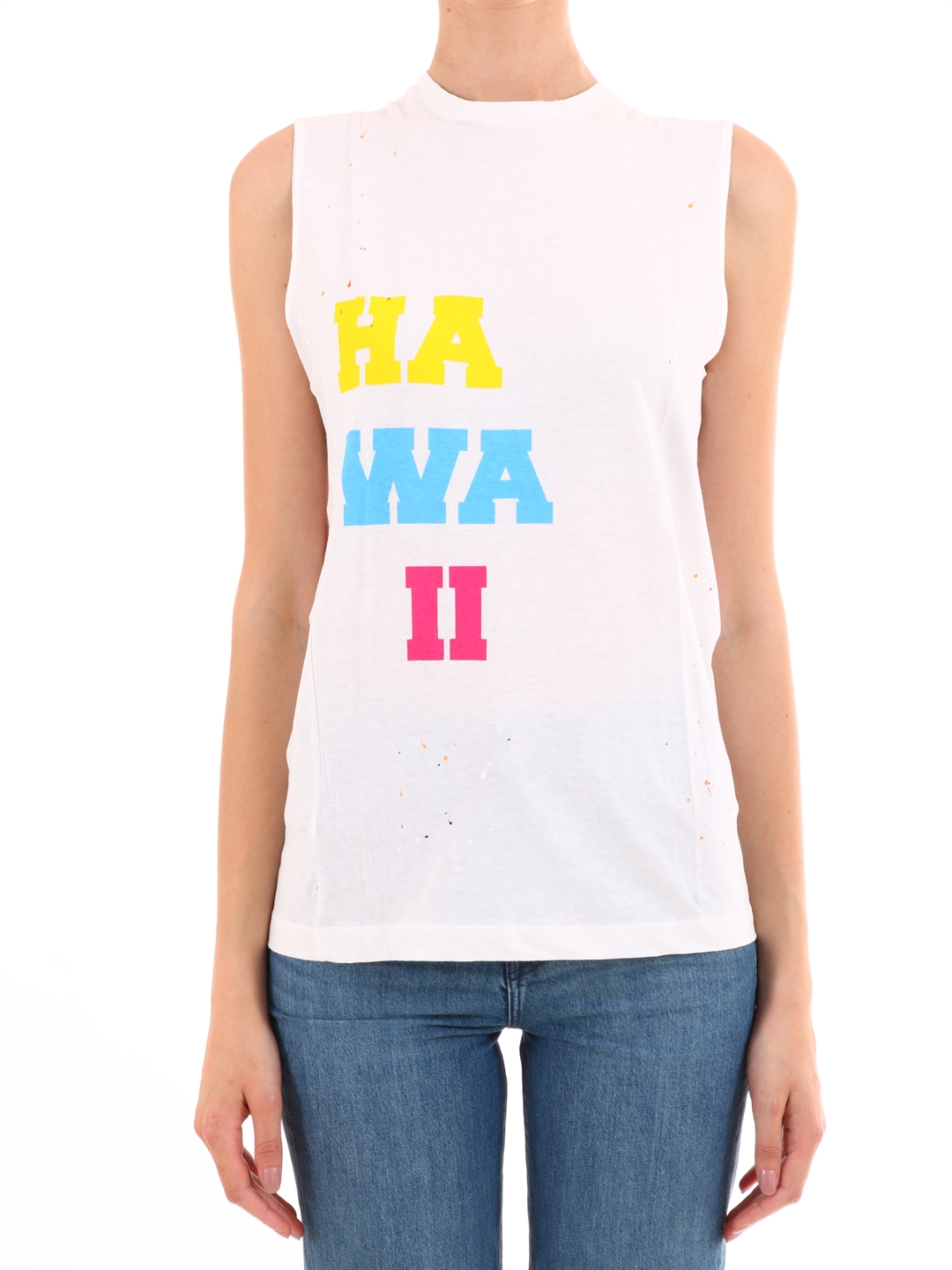 Hawaii White cotton top