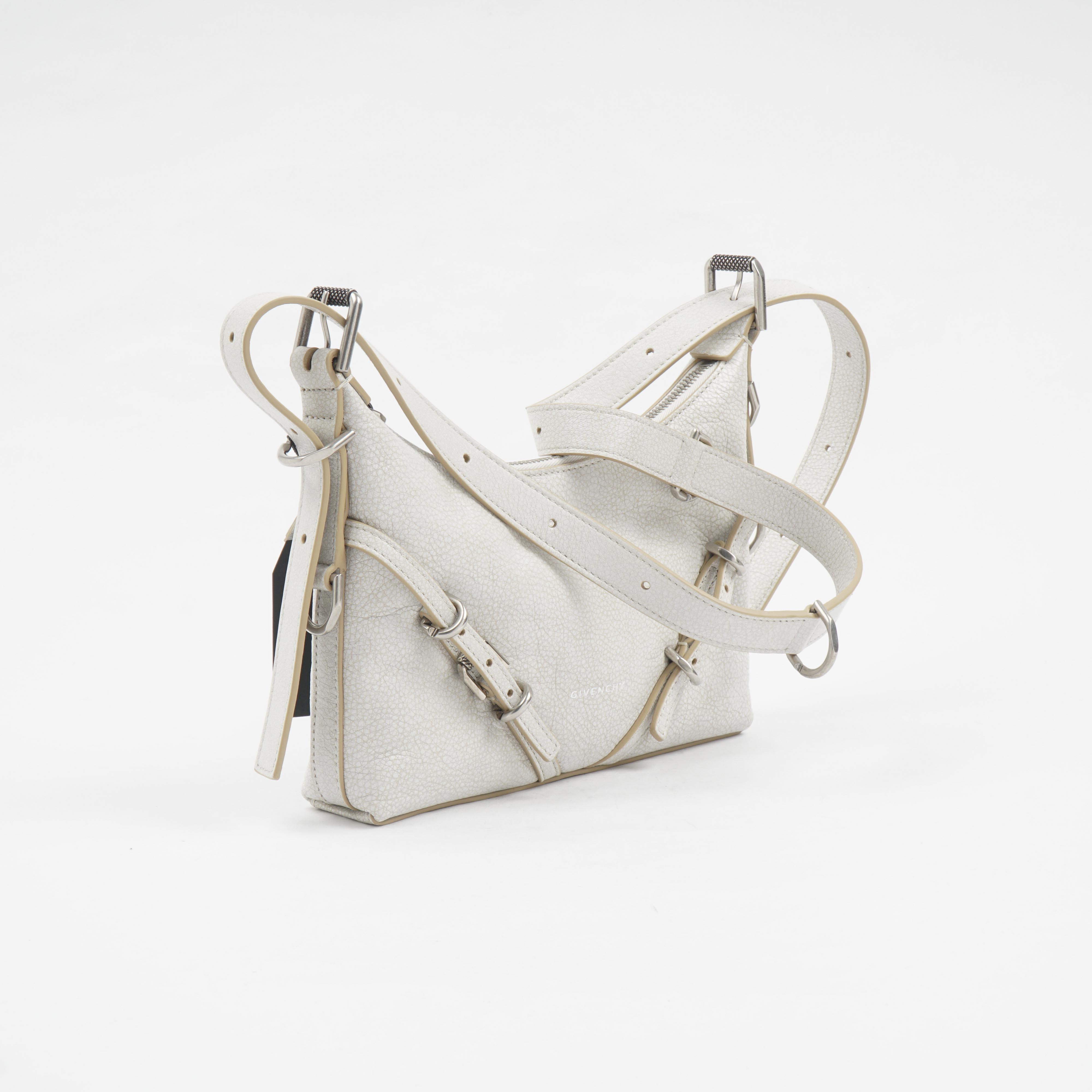 Textured Leather Bag With Adjustable Strap hover