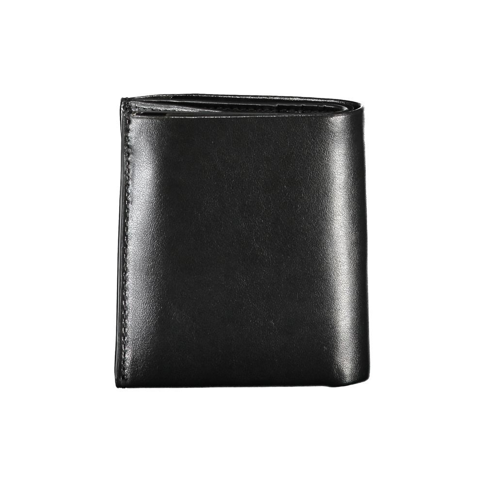 Sleek Black Leather RFID Wallet hover