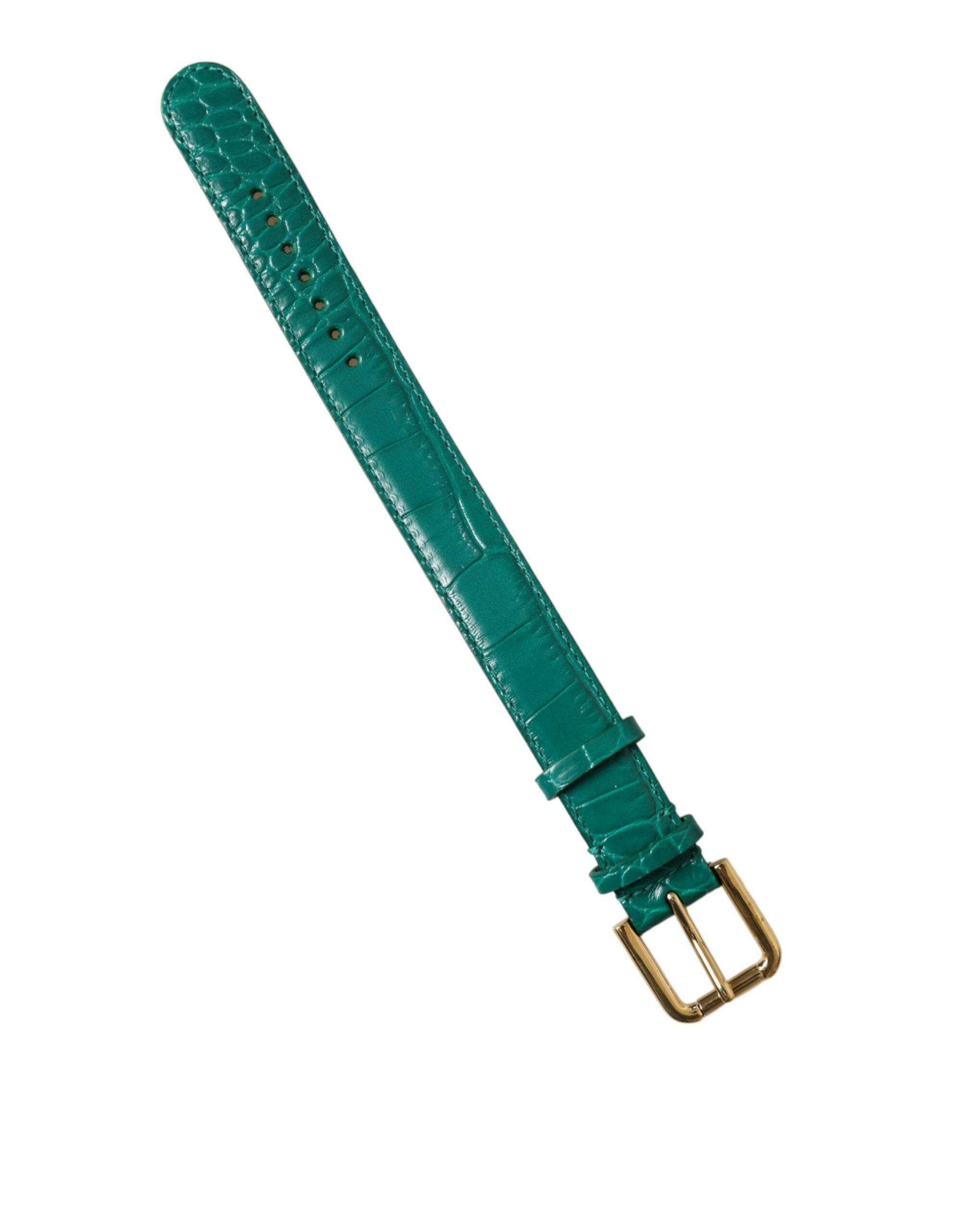 Elegant Green Leather Neck Band hover