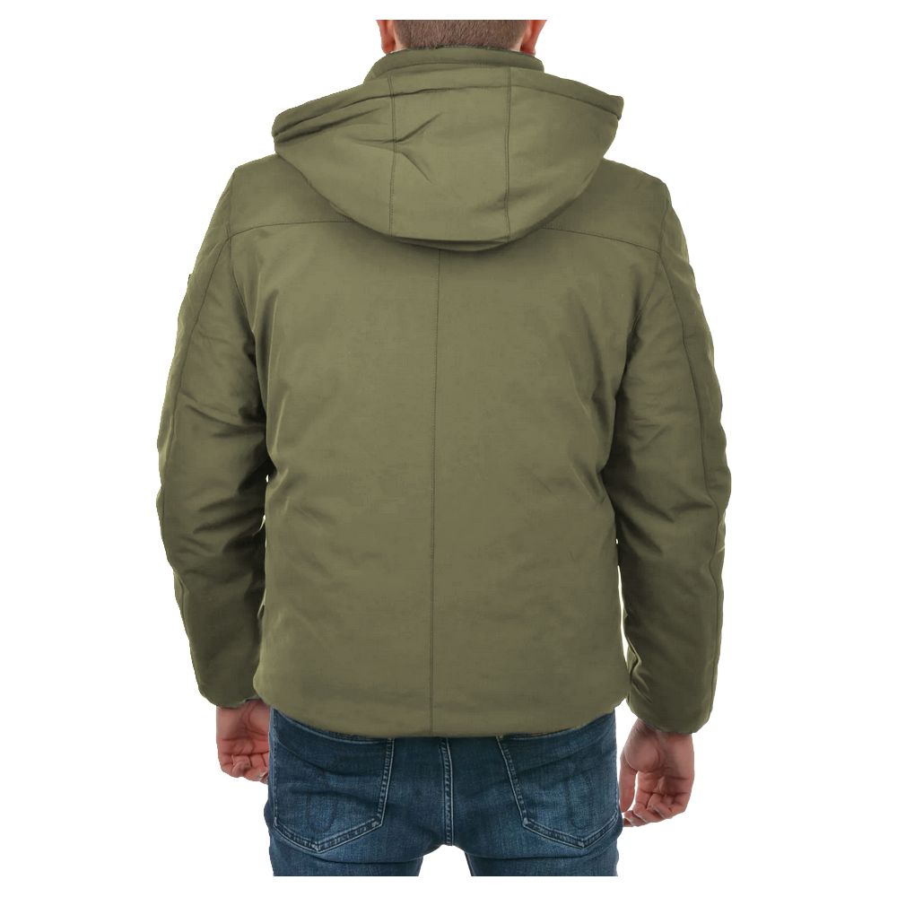 Green Nylon Men Jacket hover