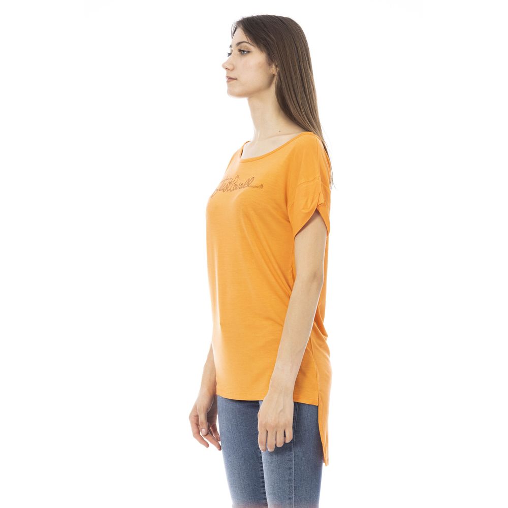Orange Cotton Women T-Shirt hover
