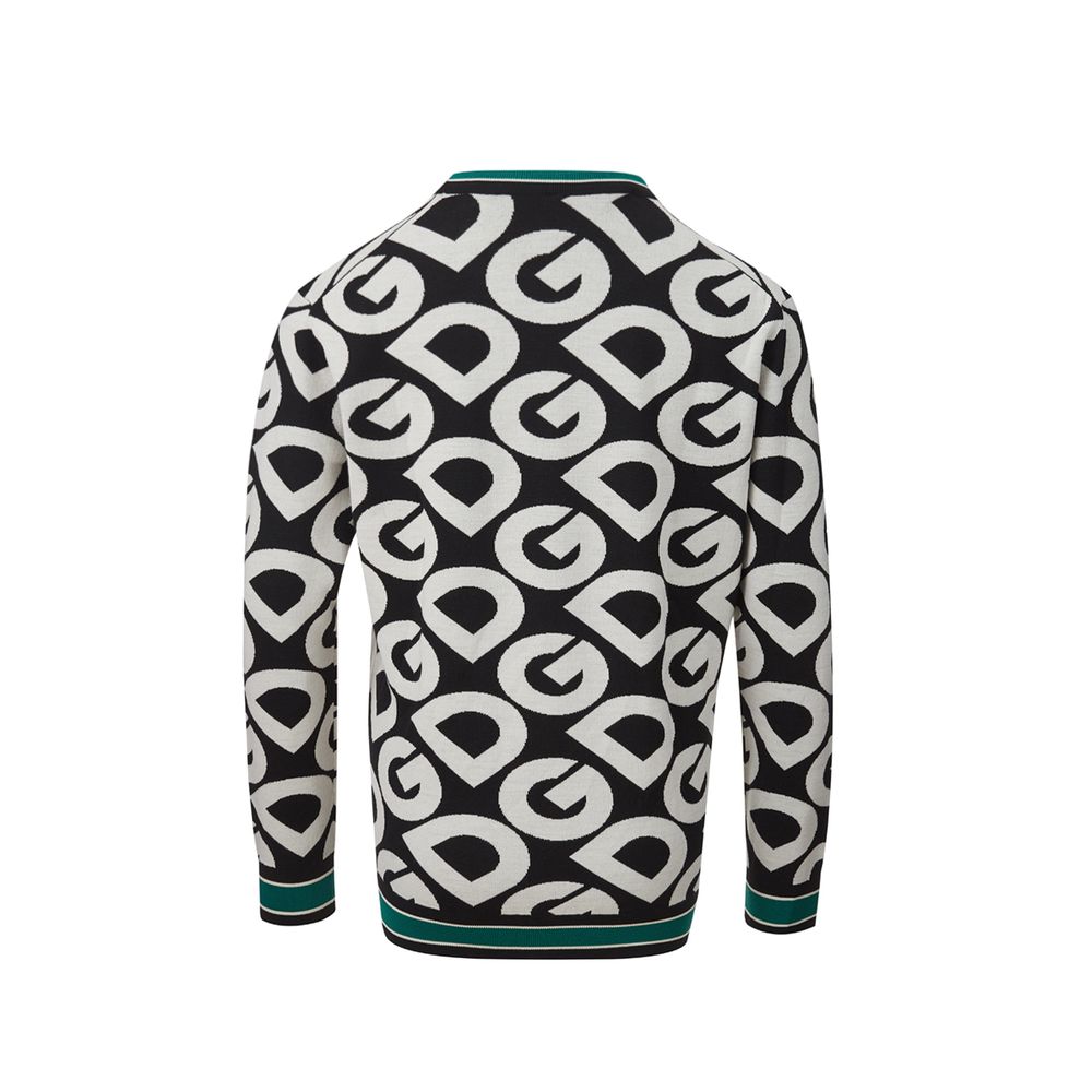 Elegant Black Cotton Sweater for Sophisticated Style hover