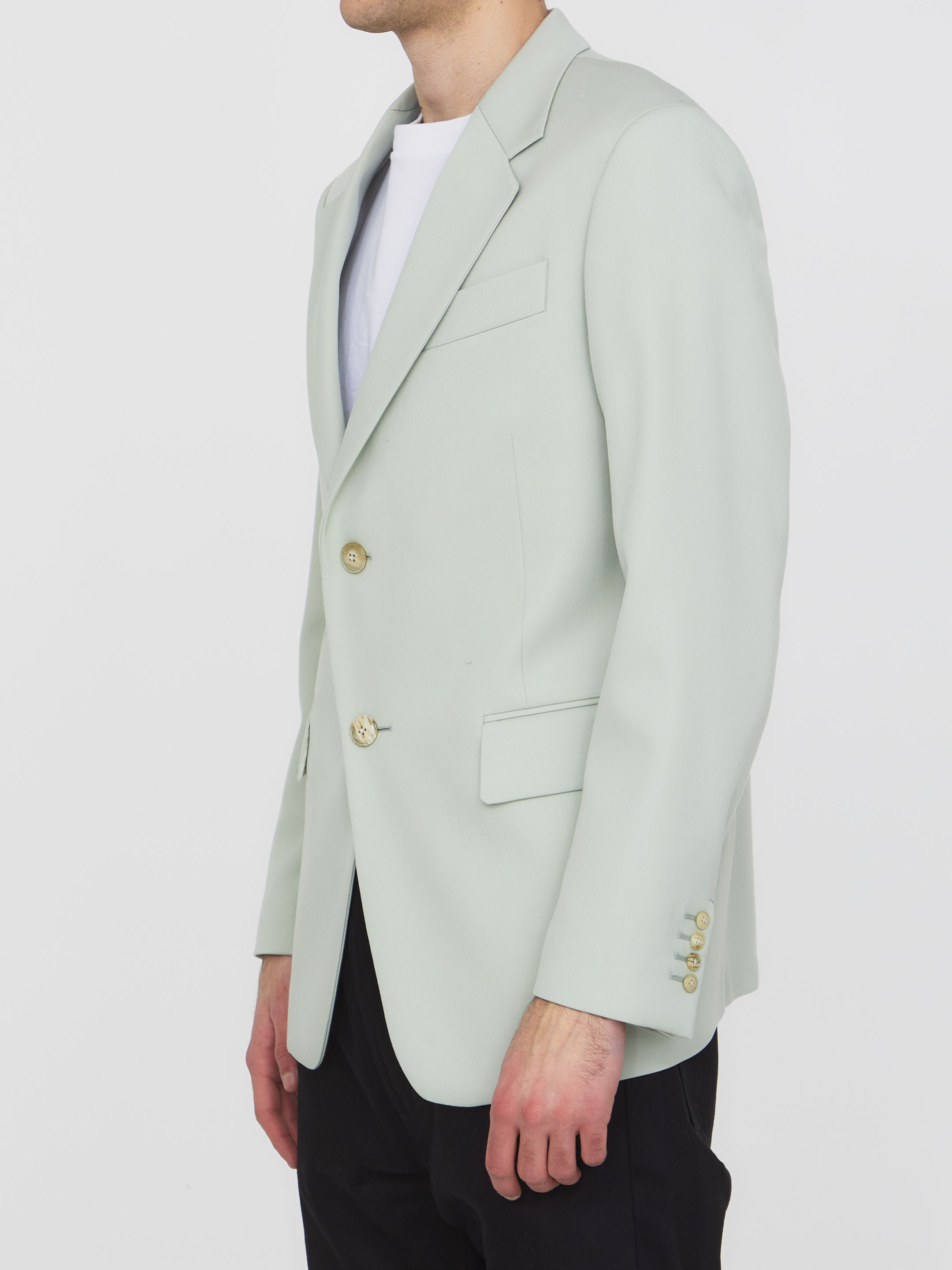 Wool drill jacket hover