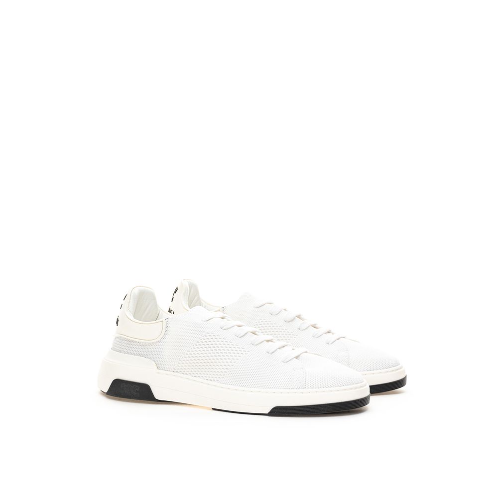 Elegant White Leather Sneakers hover
