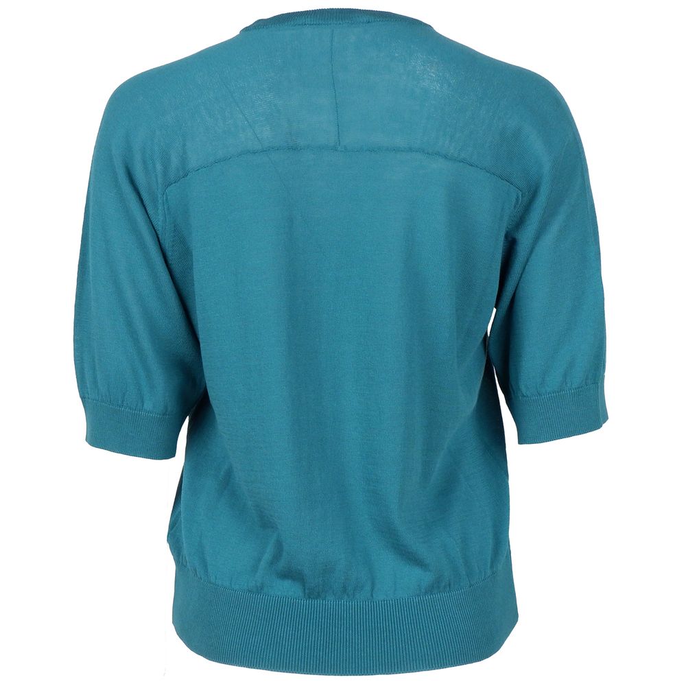 Green Cotton Sweater hover