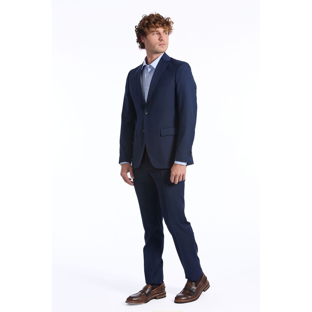 Blue Wool Men Suit hover