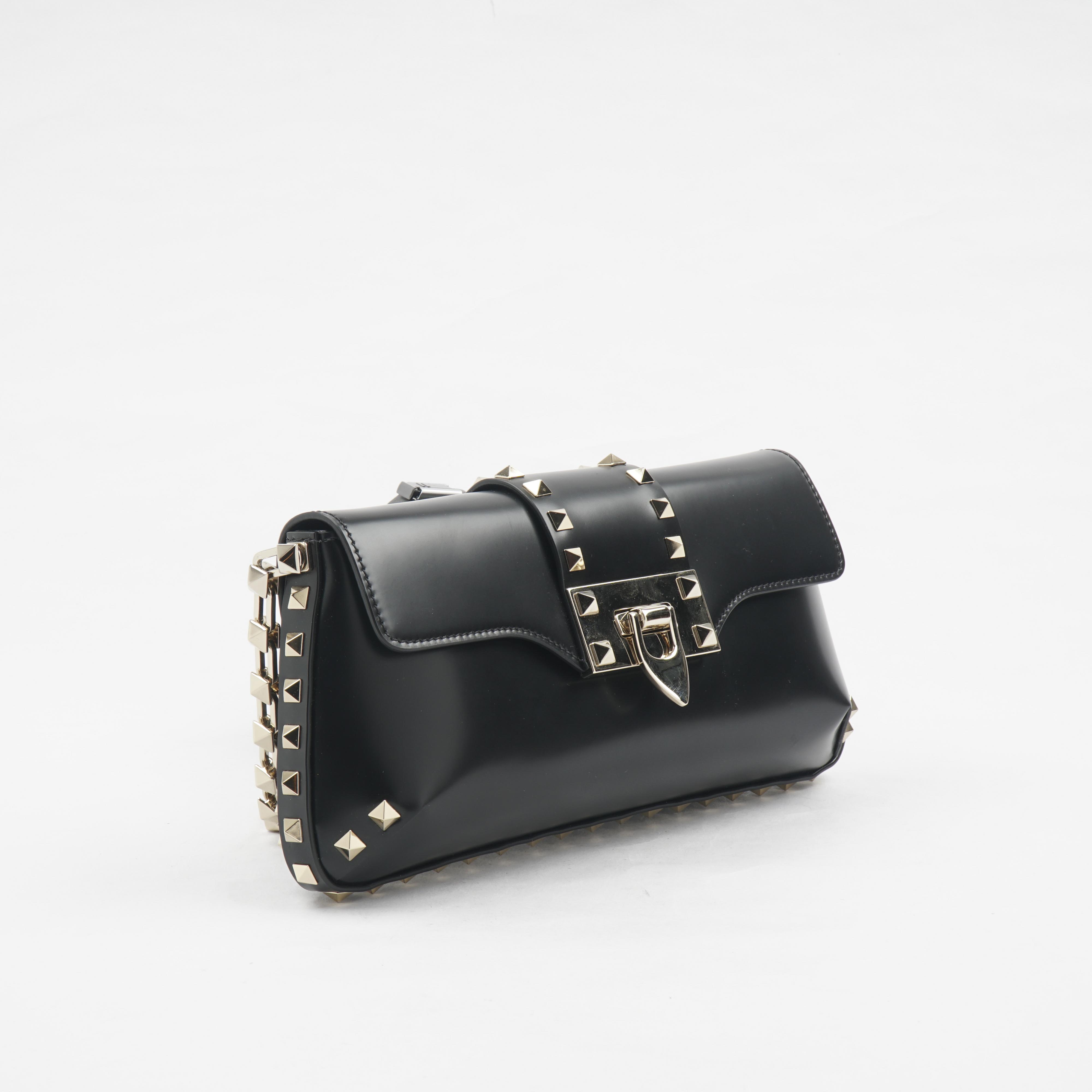 Rockstud Small Leather Shoulder Bag hover