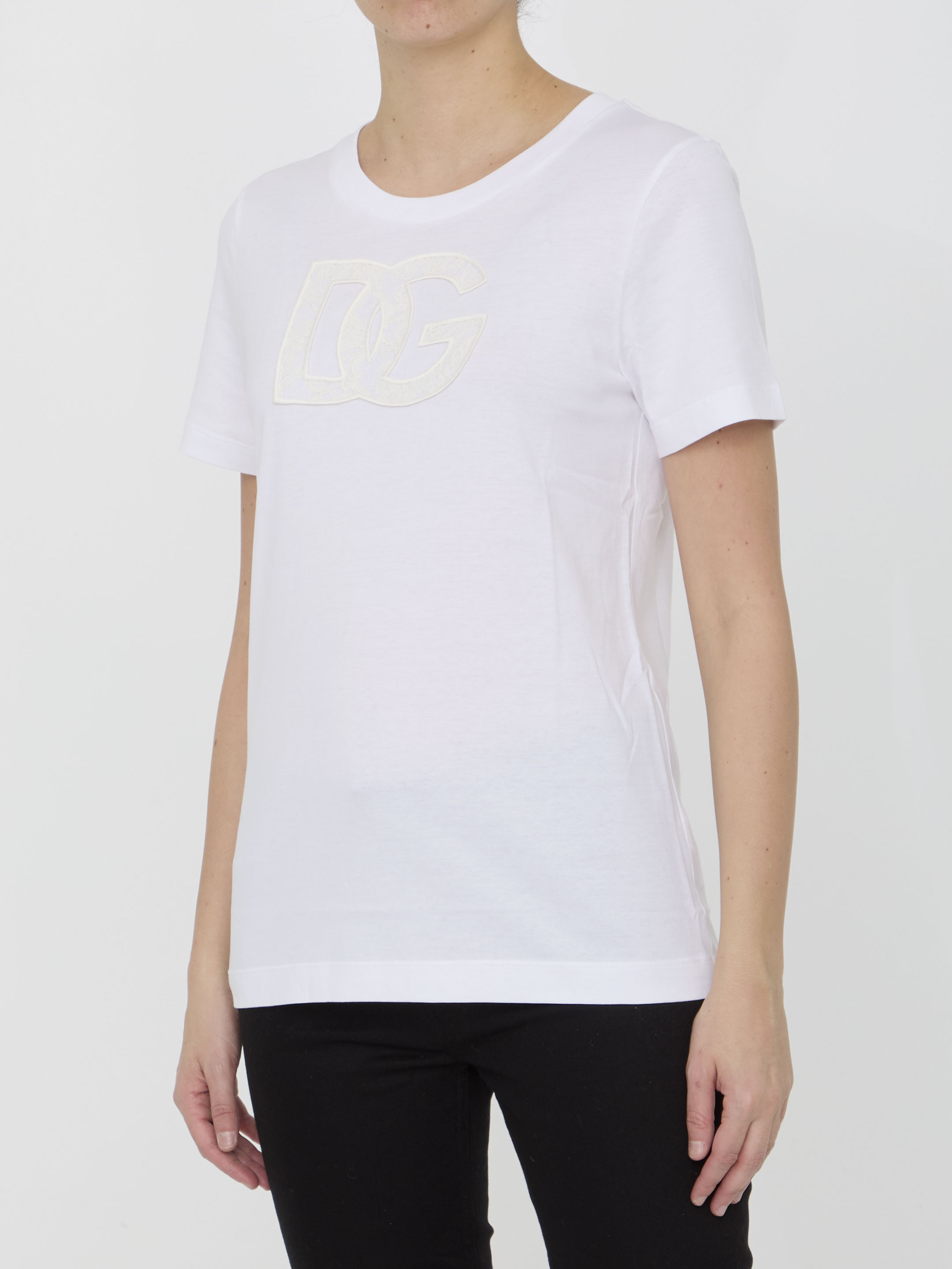 T-shirt with DG logo hover