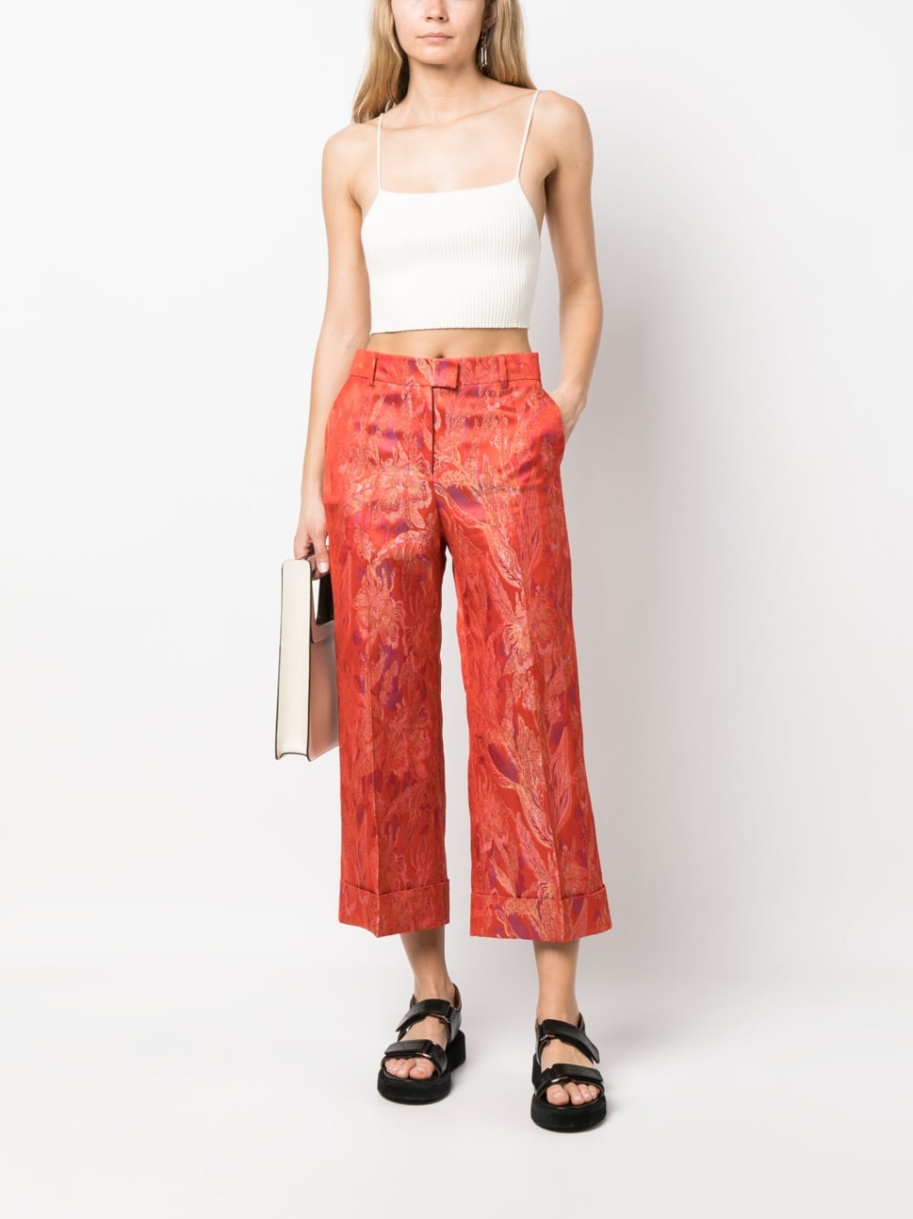 Alberto Biani Trousers Red hover