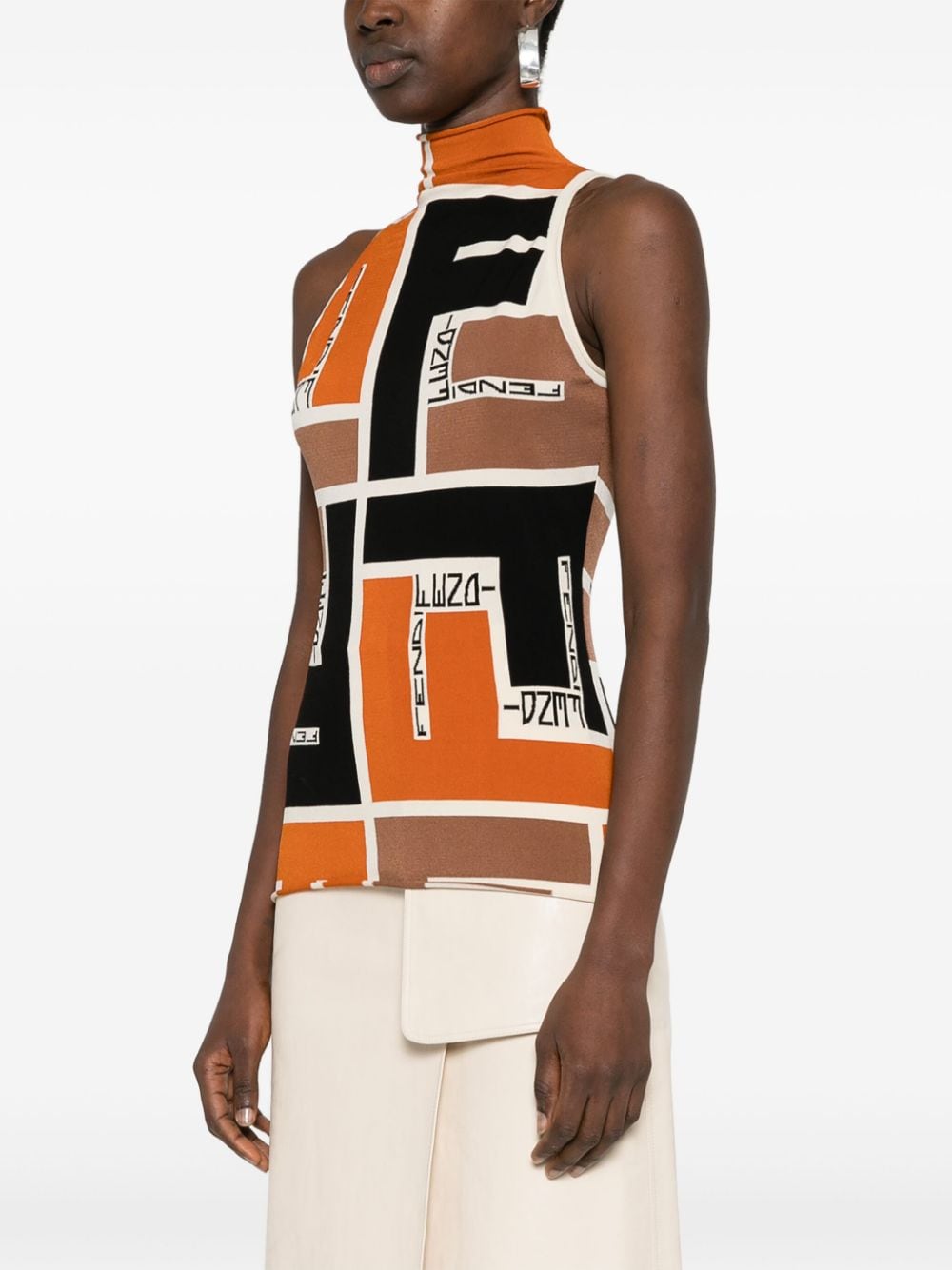 Fendi Top Orange