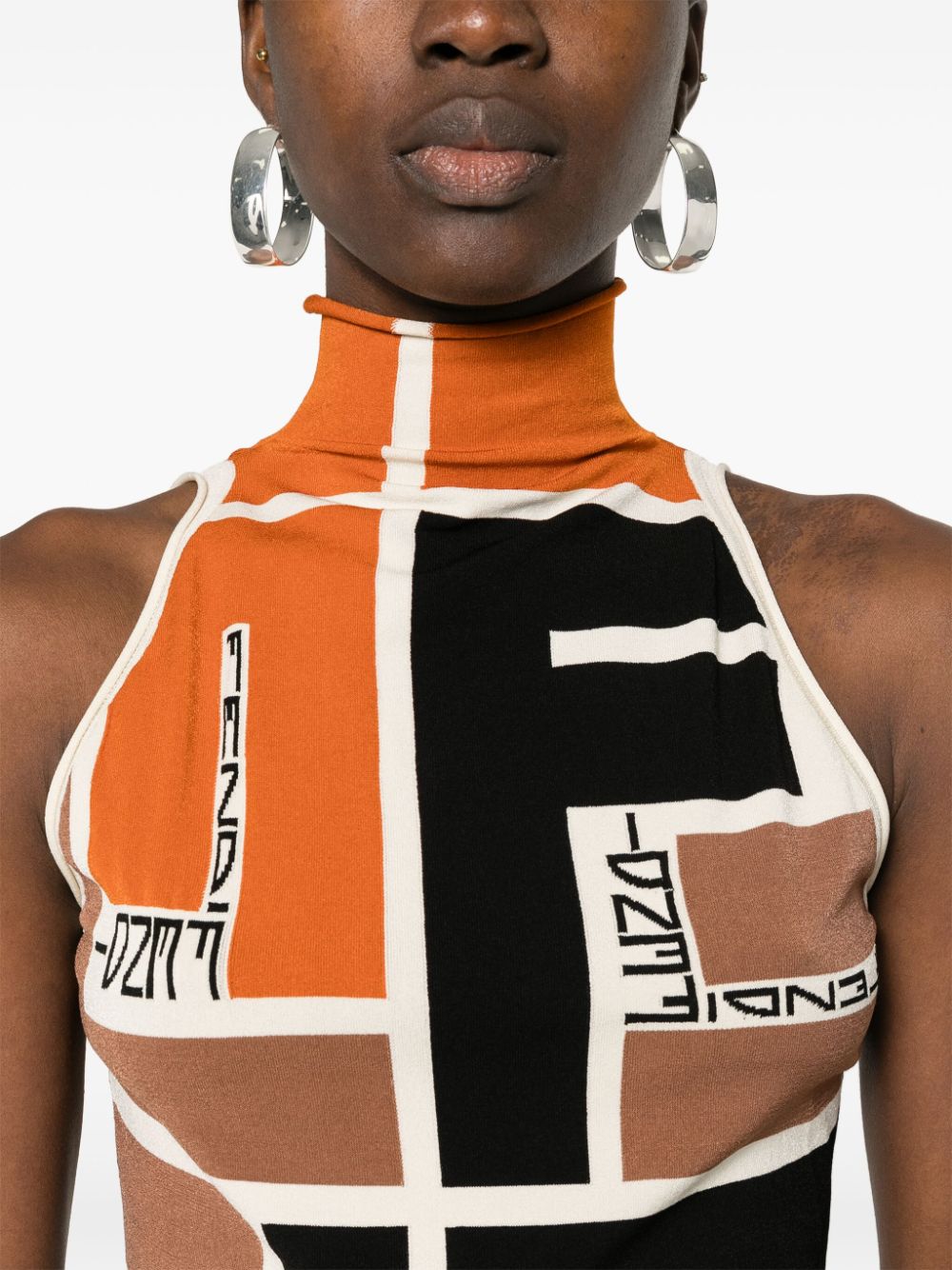 Fendi Top Orange
