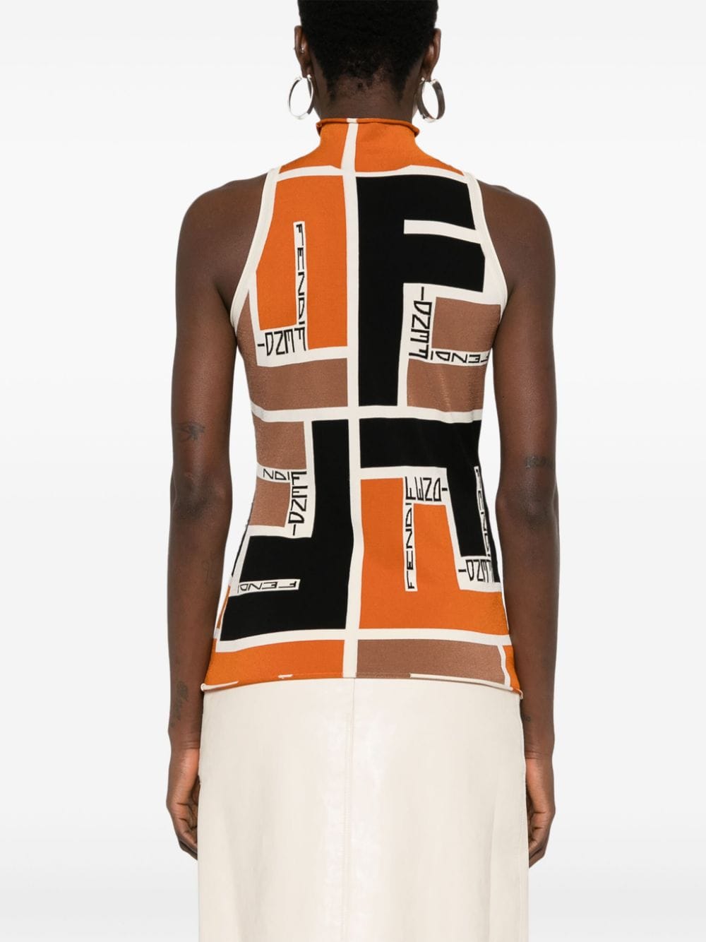 Fendi Top Orange