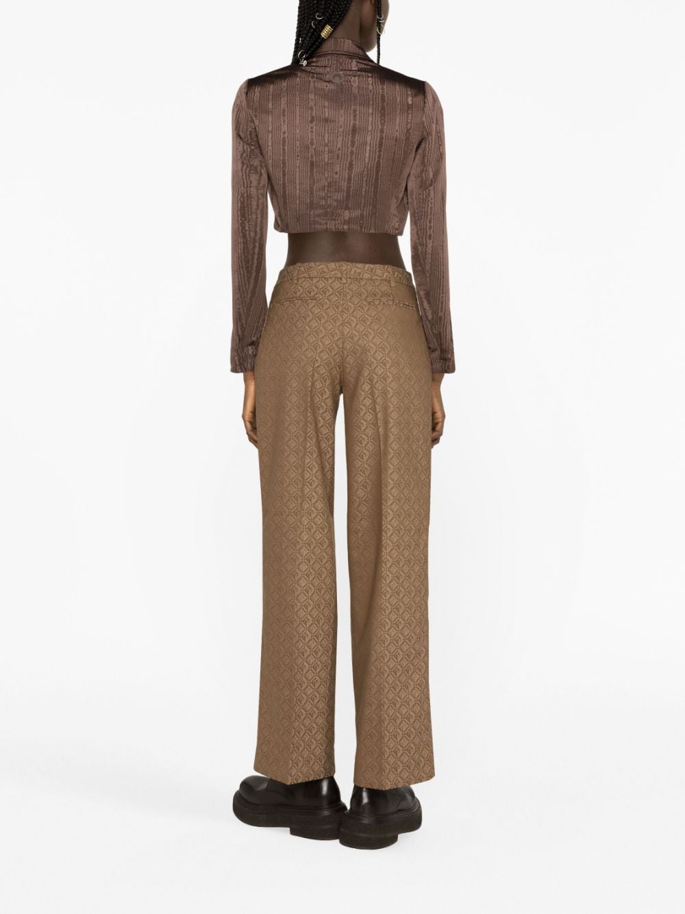 MARINE SERRE Trousers Beige hover