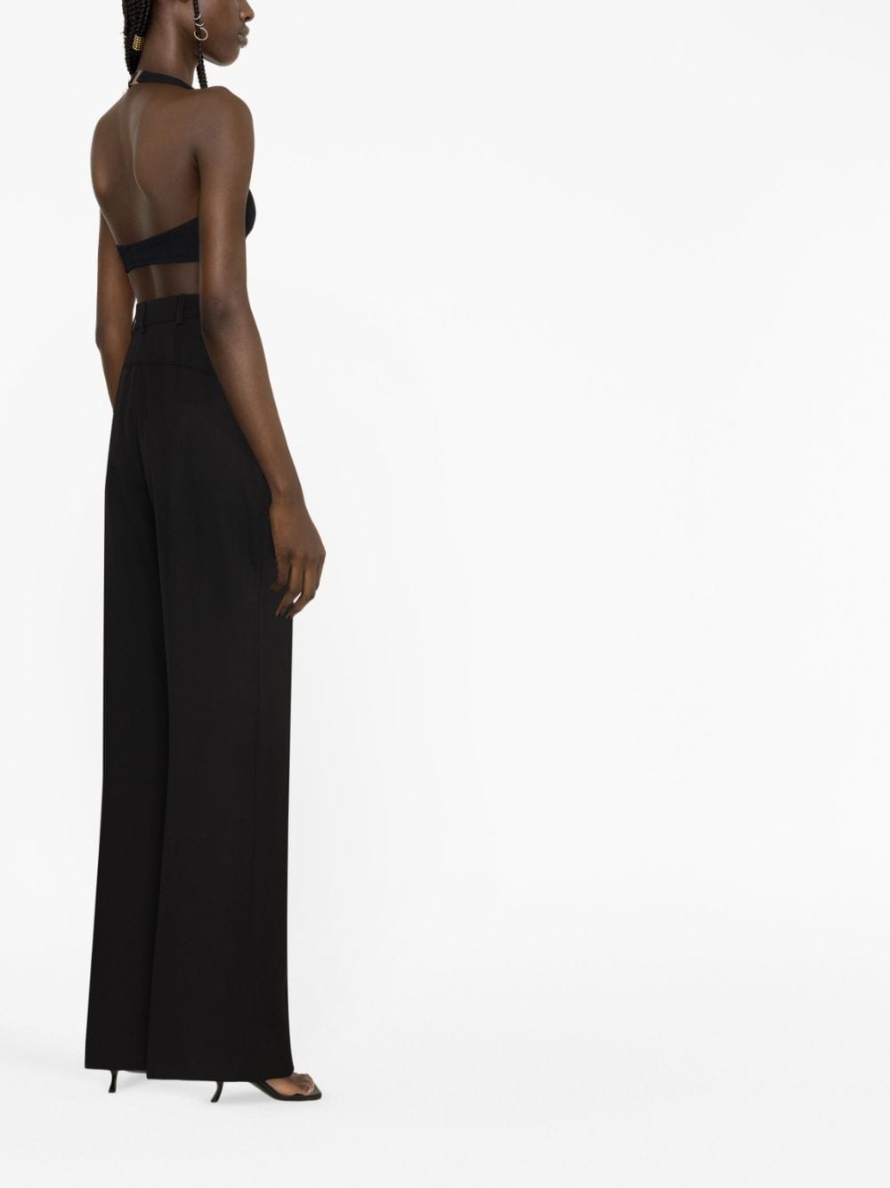JACQUEMUS Trousers Black hover