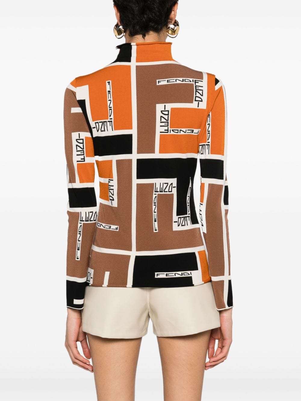 Fendi Sweaters Orange