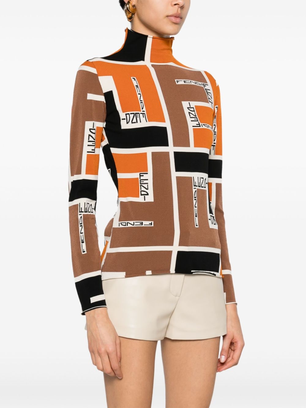 Fendi Sweaters Orange
