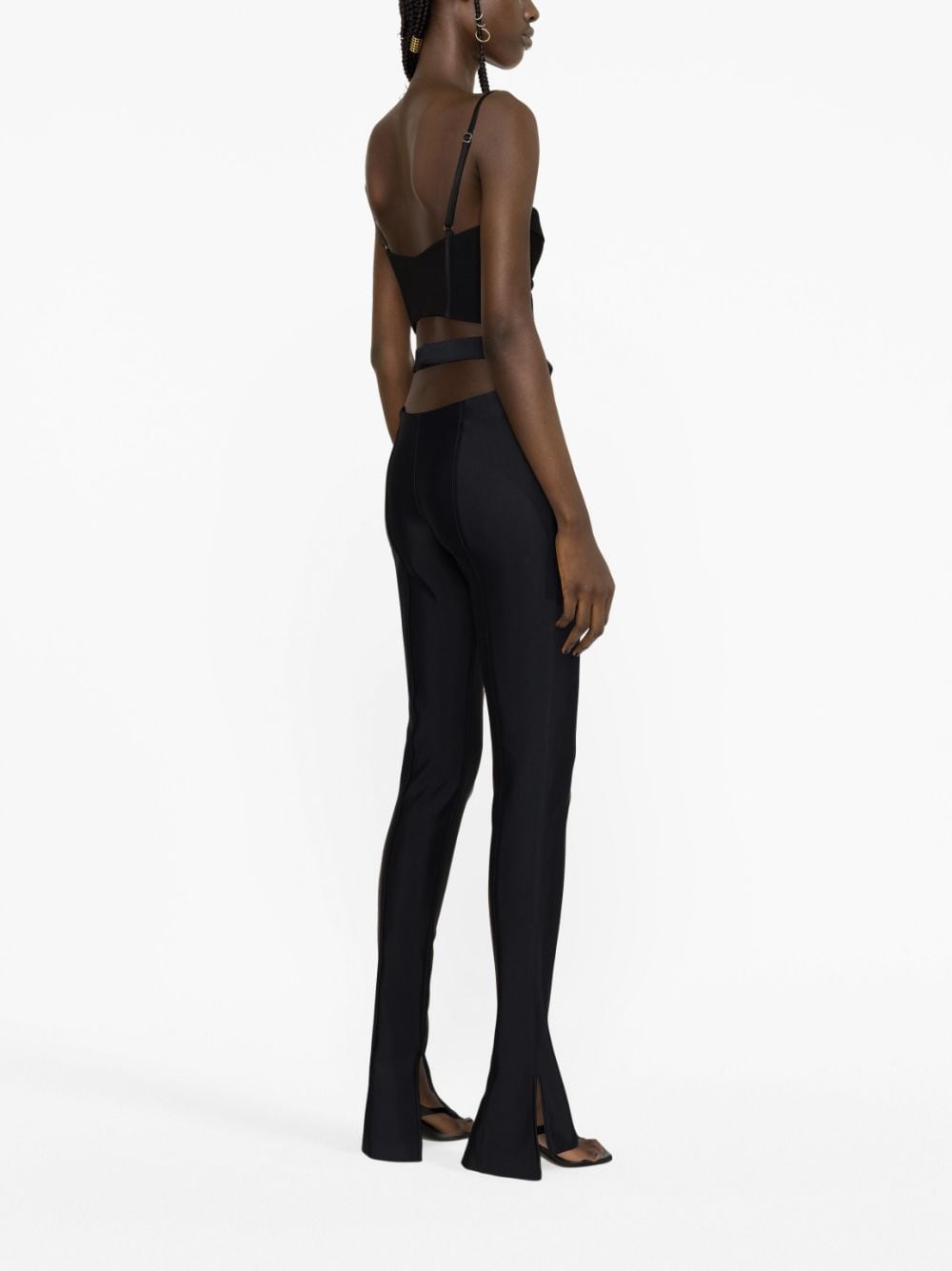 MUGLER Trousers Black hover