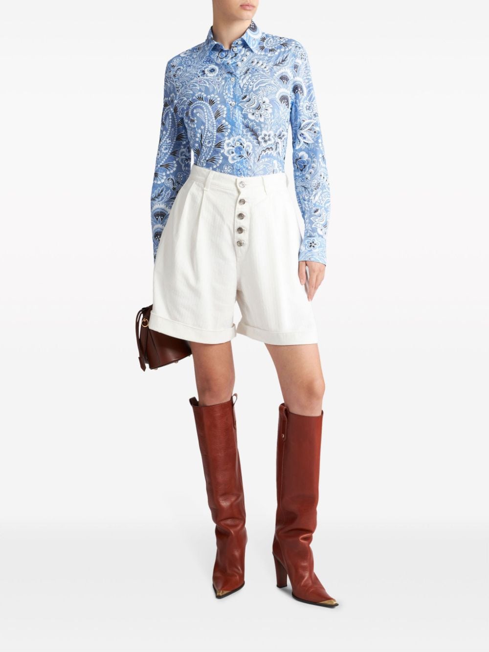 Etro Shirts Clear Blue hover